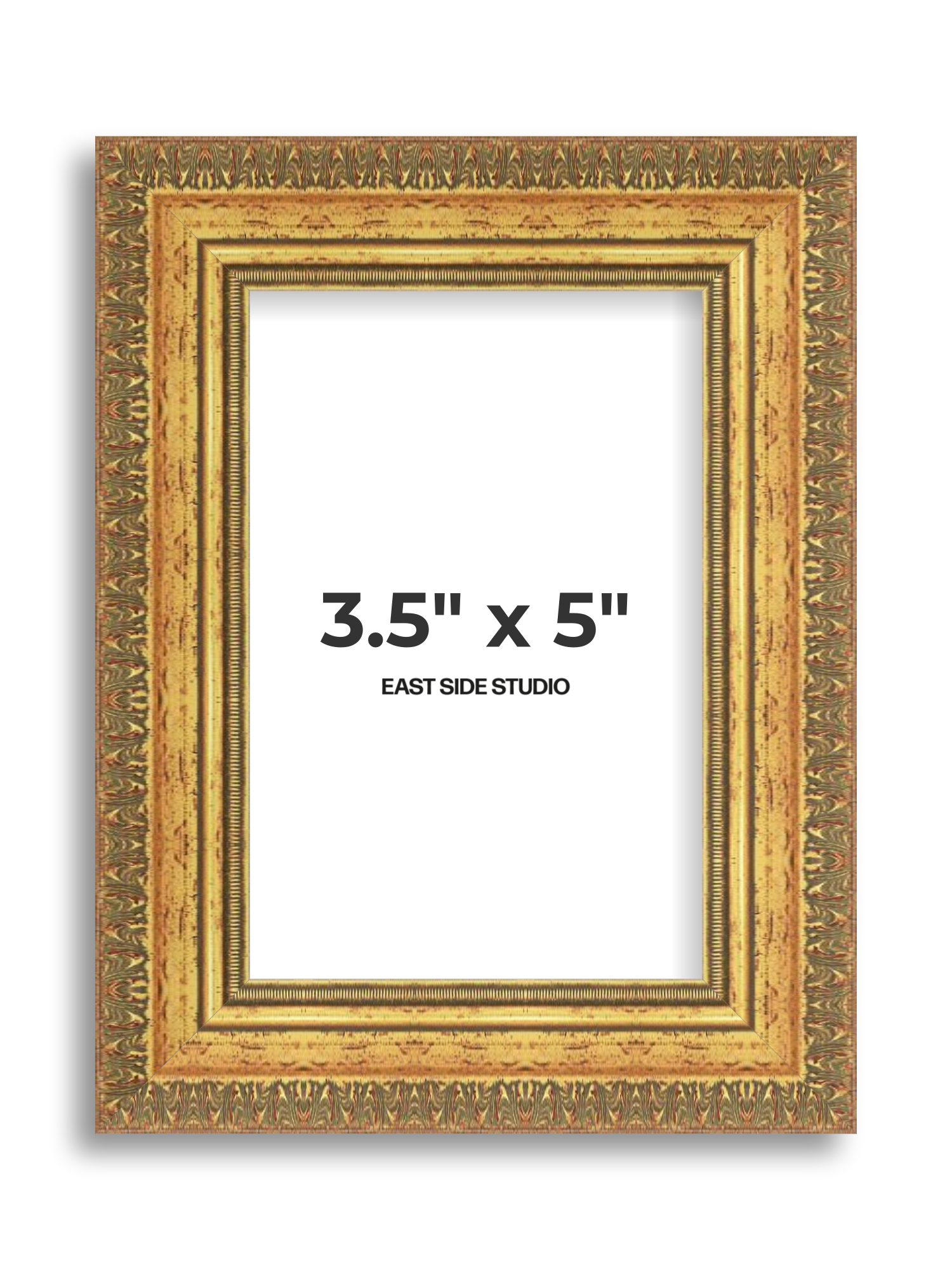 Ornate Gold 3.5" x 5" picture frame