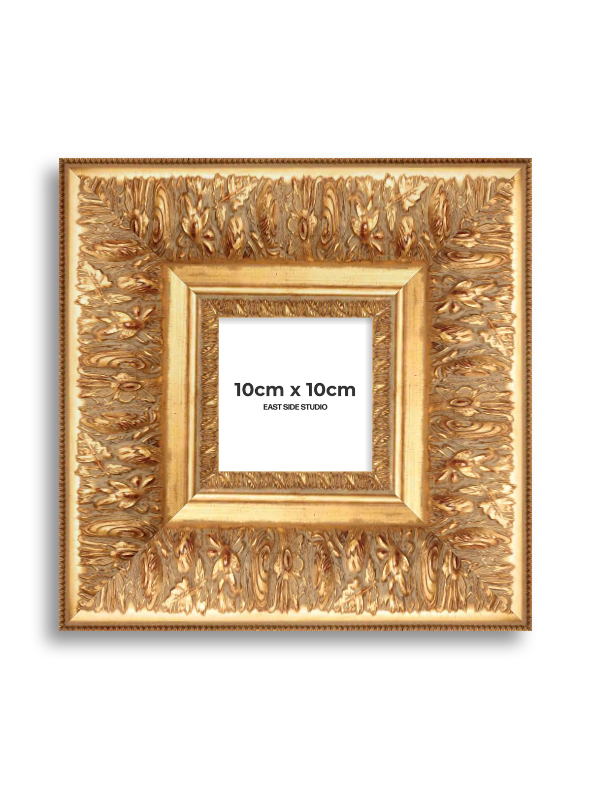Rocaille Gold 10cm x 10cm picture frame