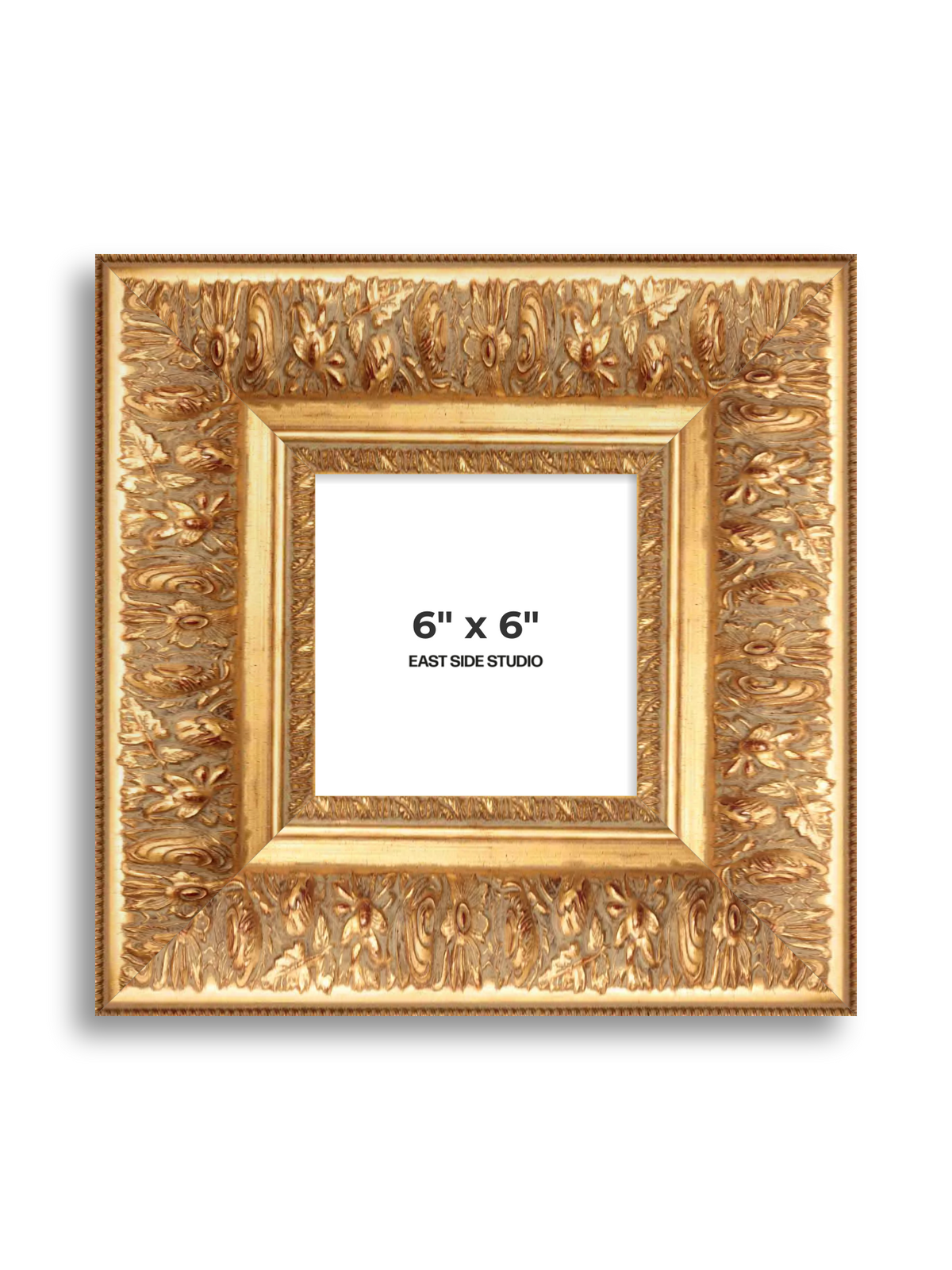 Rocaille Gold 6" x 6" picture frame