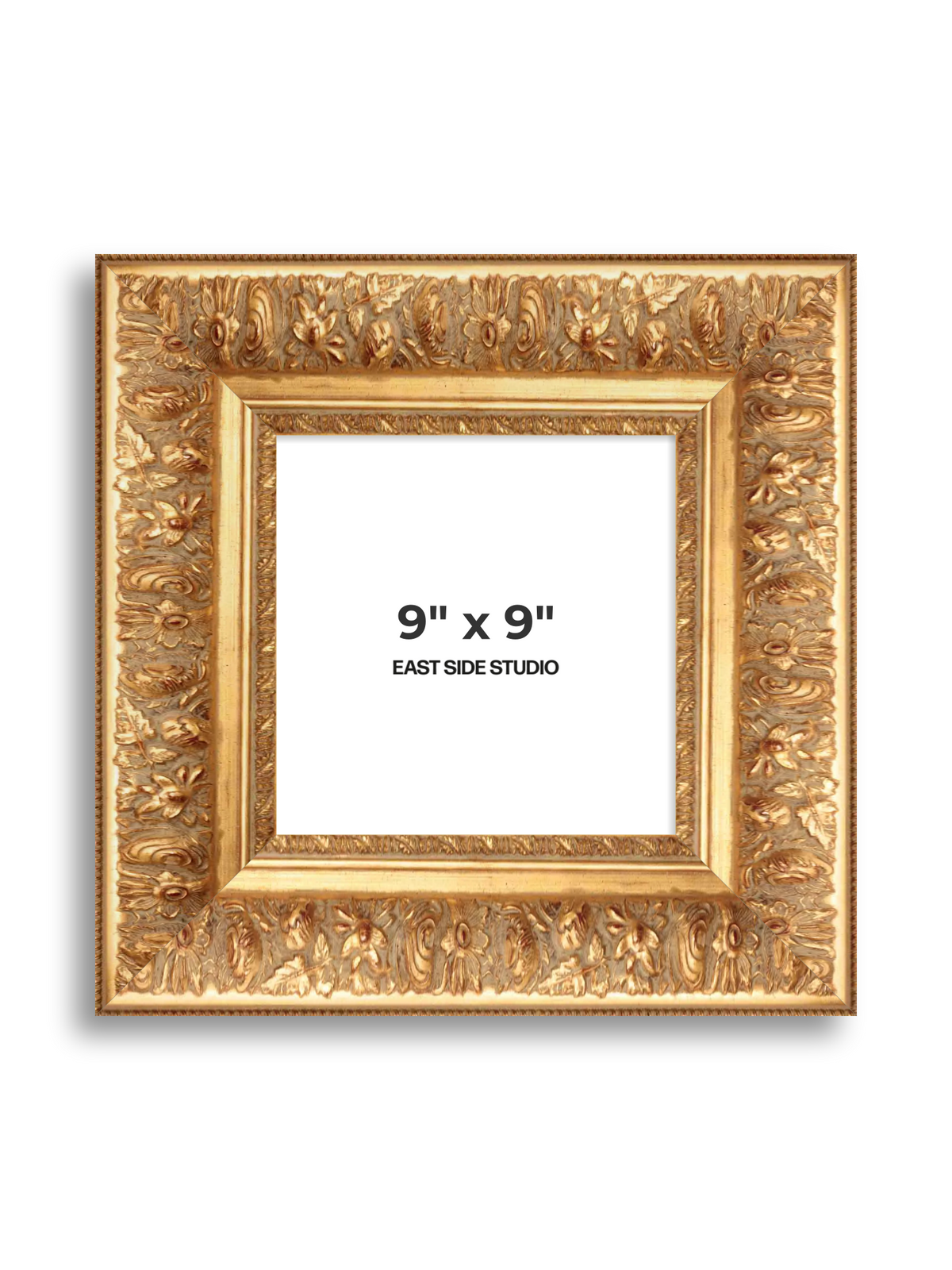 Rocaille Gold 9" x 9" picture frame
