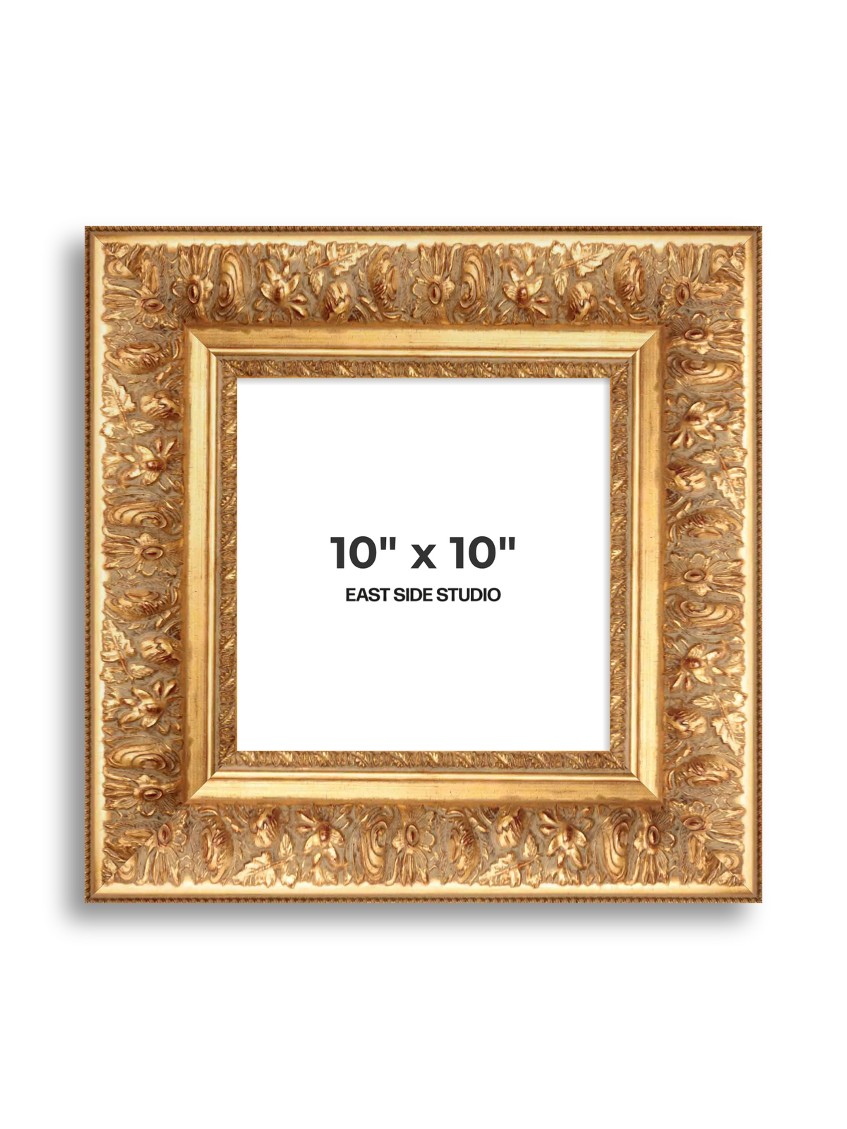 Rocaille Gold 10" x 10" picture frame