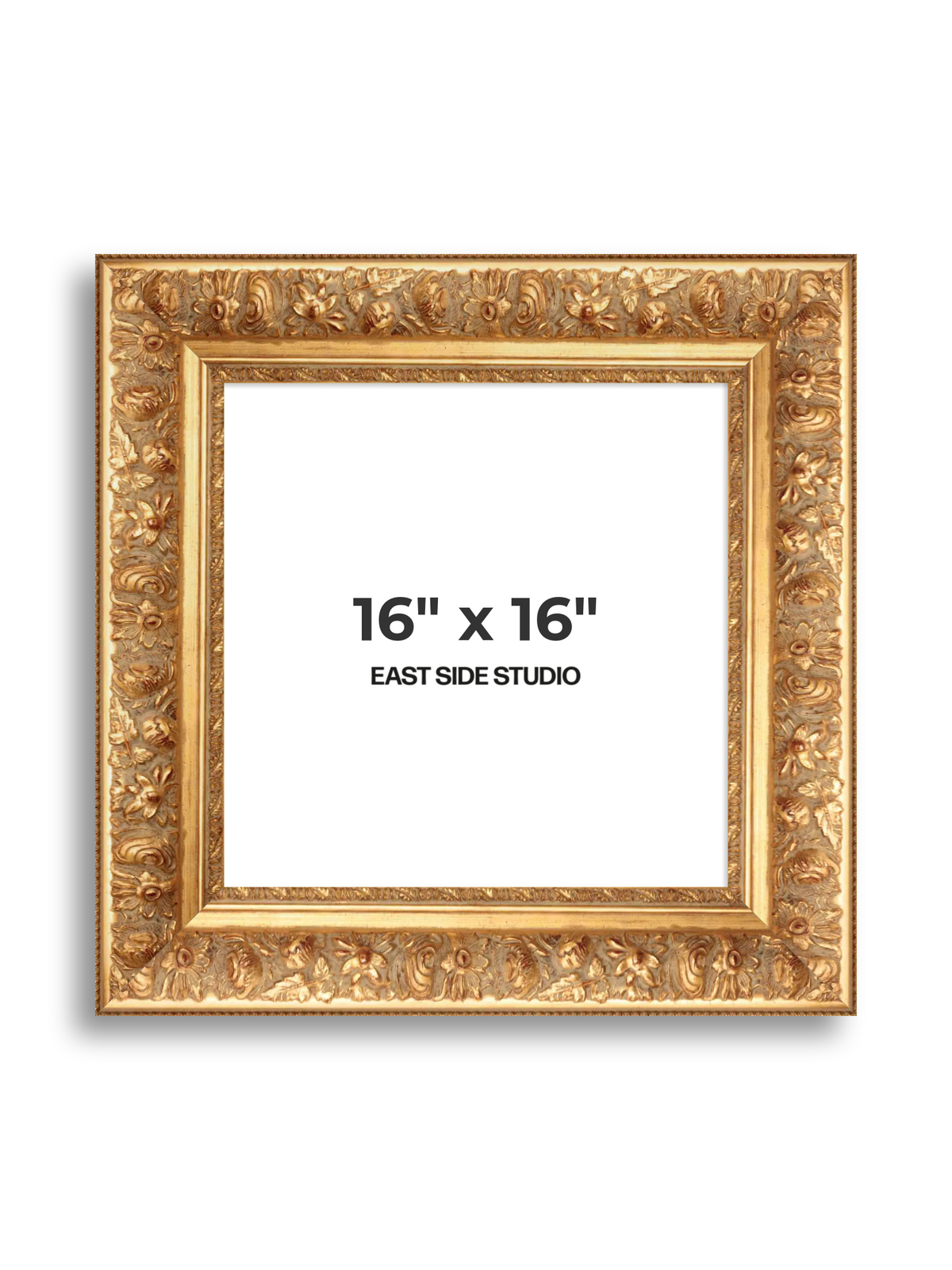 Rocaille Gold 16" x 16" picture frame