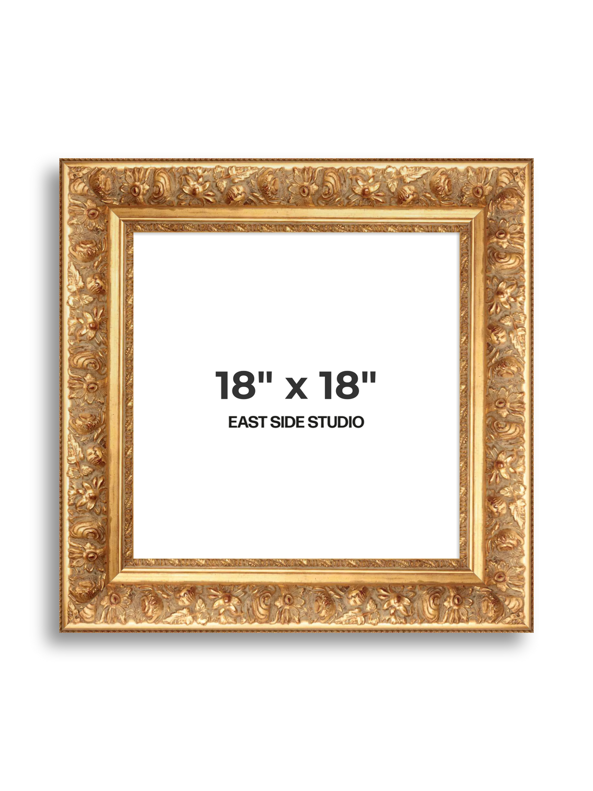 Rocaille Gold 18" x 18" picture frame