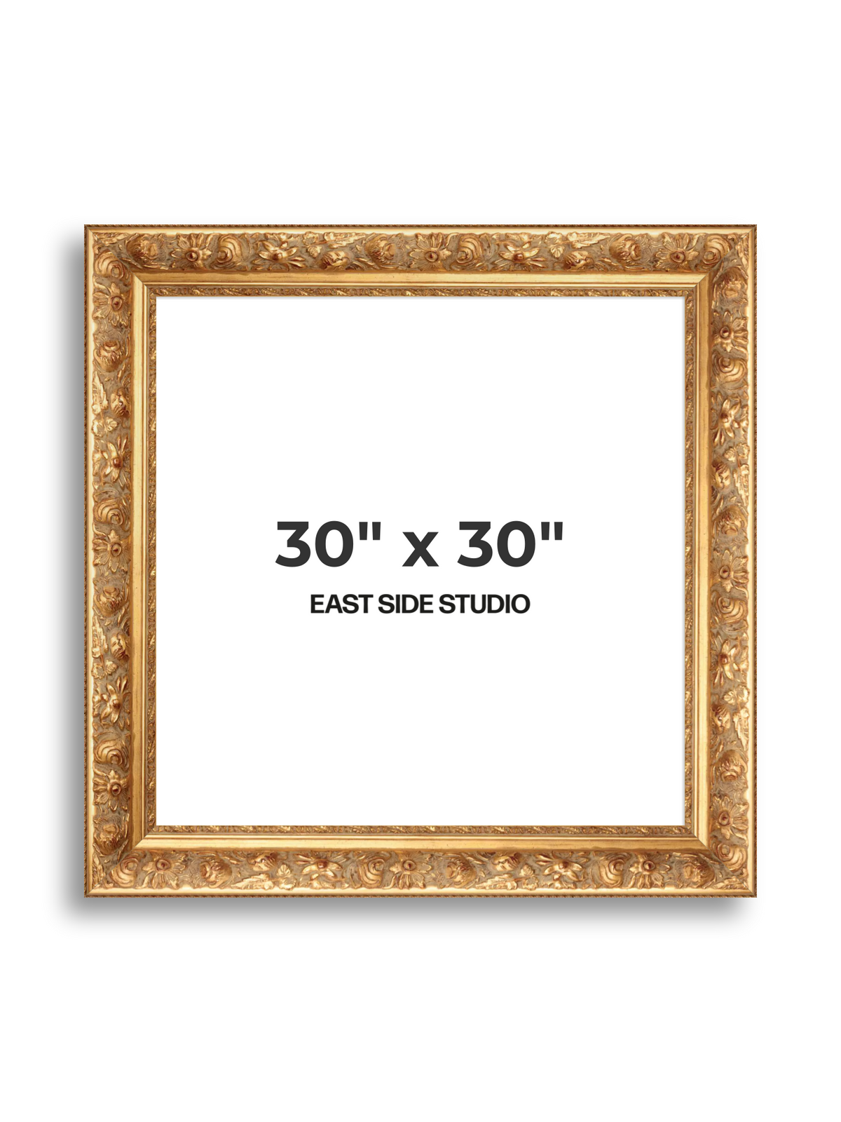 Rocaille Gold 30" x 30" picture frame