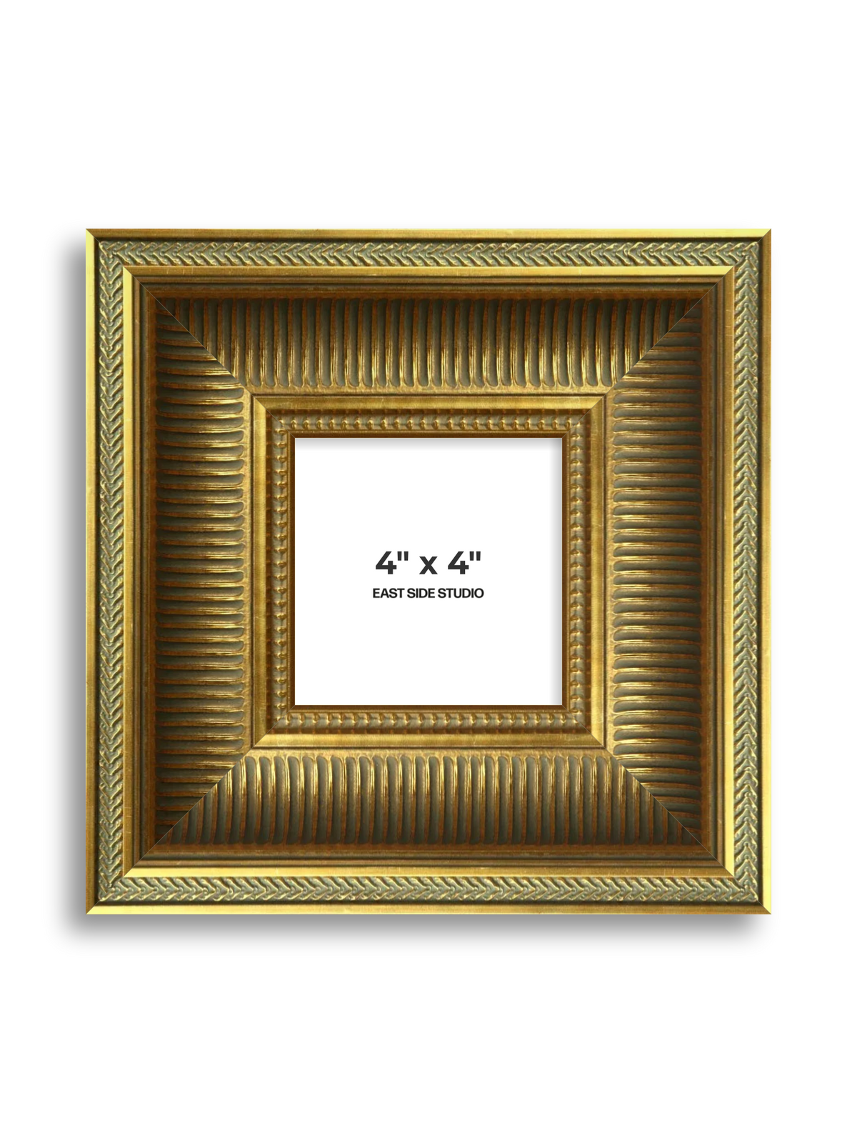 Portico Gold 4" x 4" picture frame