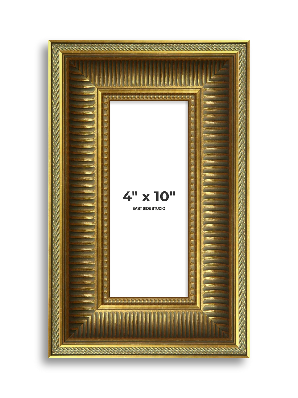 Portico Gold 4" x 10" picture frame