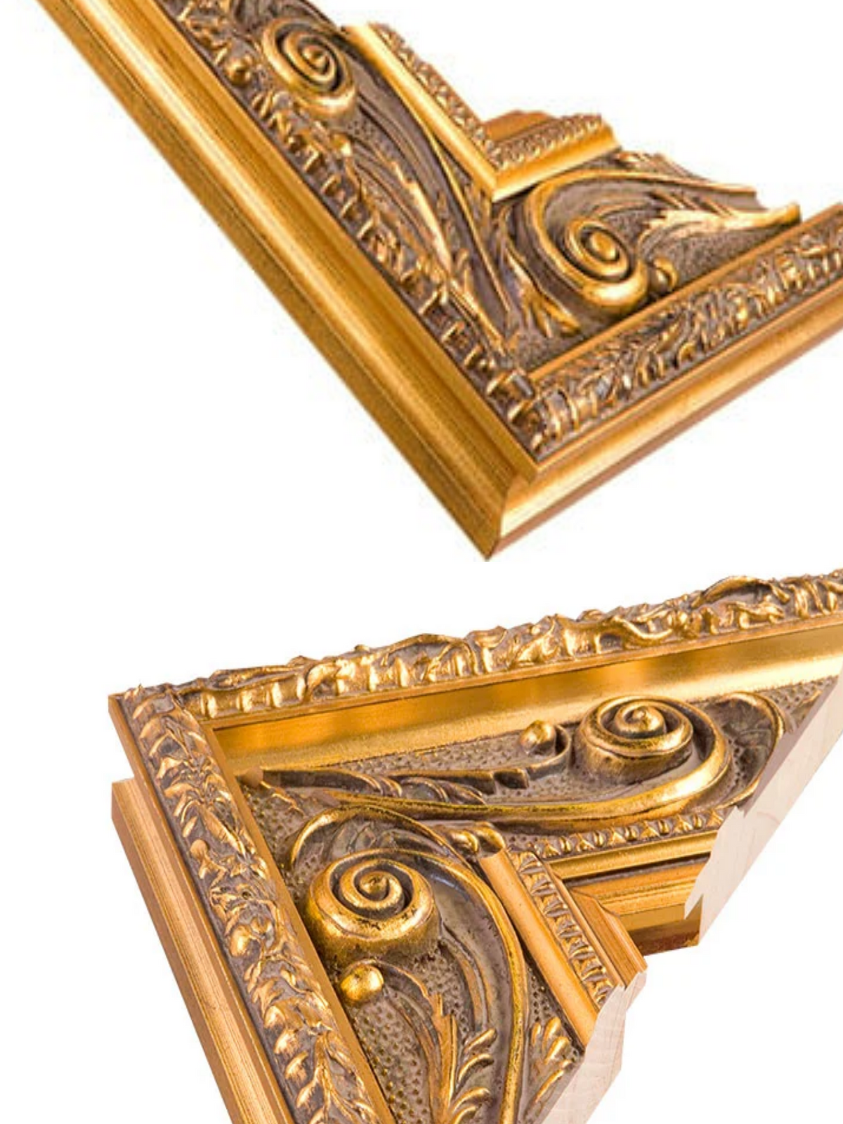 Arabesque Grand Gold picture frame chevron view