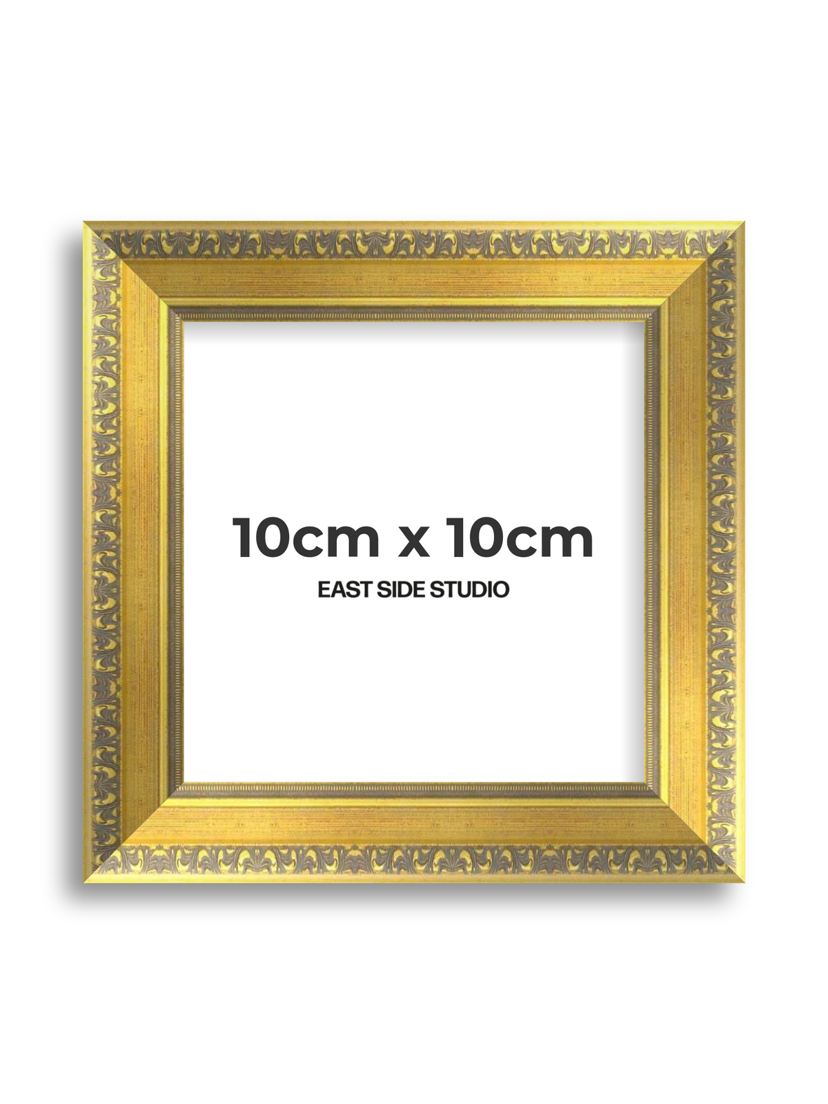 Florin Gold 10cm x 10cm picture frame