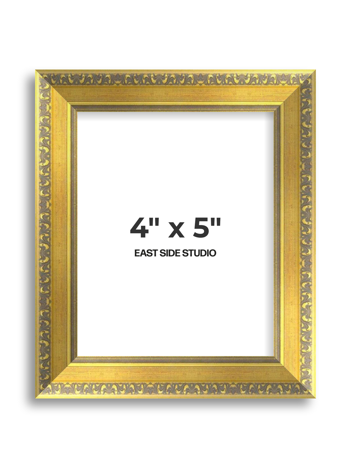 Florin Gold 4" x 5" picture frame
