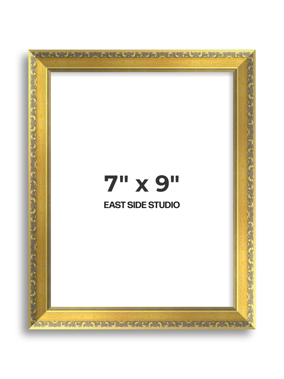 Florin Gold 7" x 9" picture frame