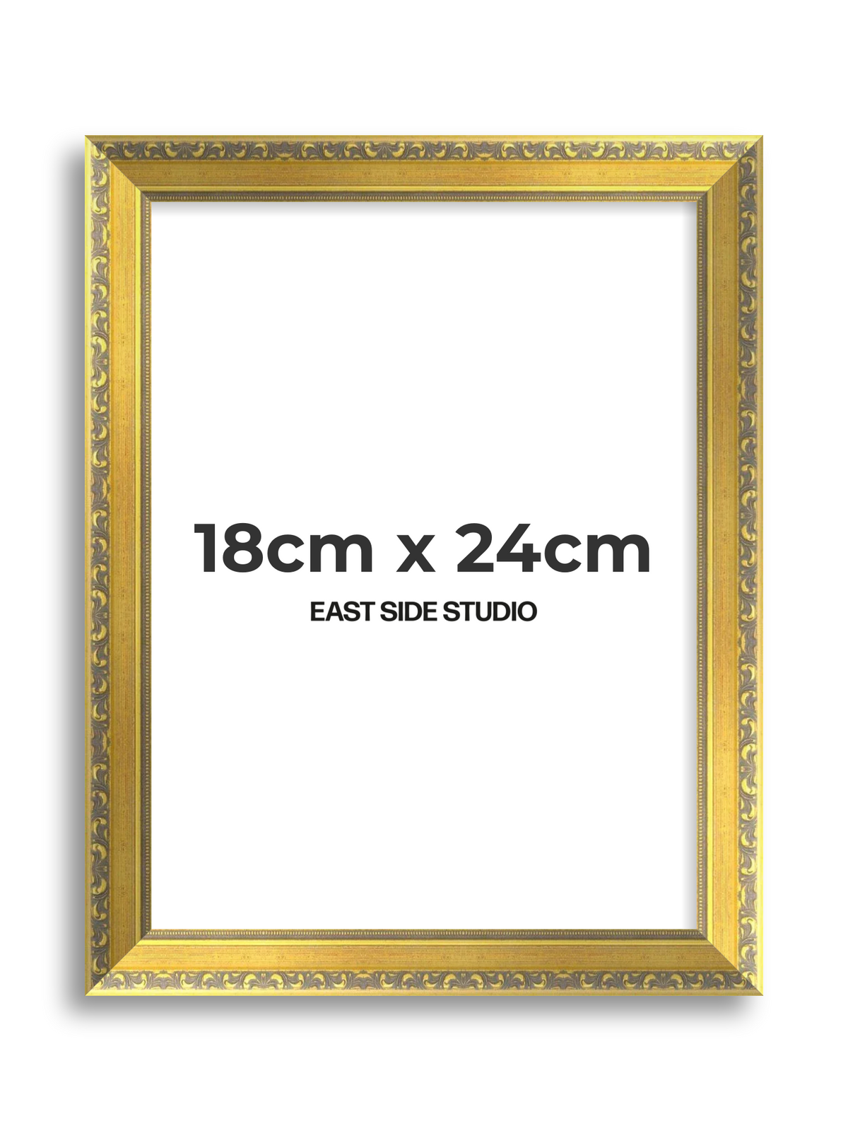 Florin Gold 18cm x 24cm picture frame