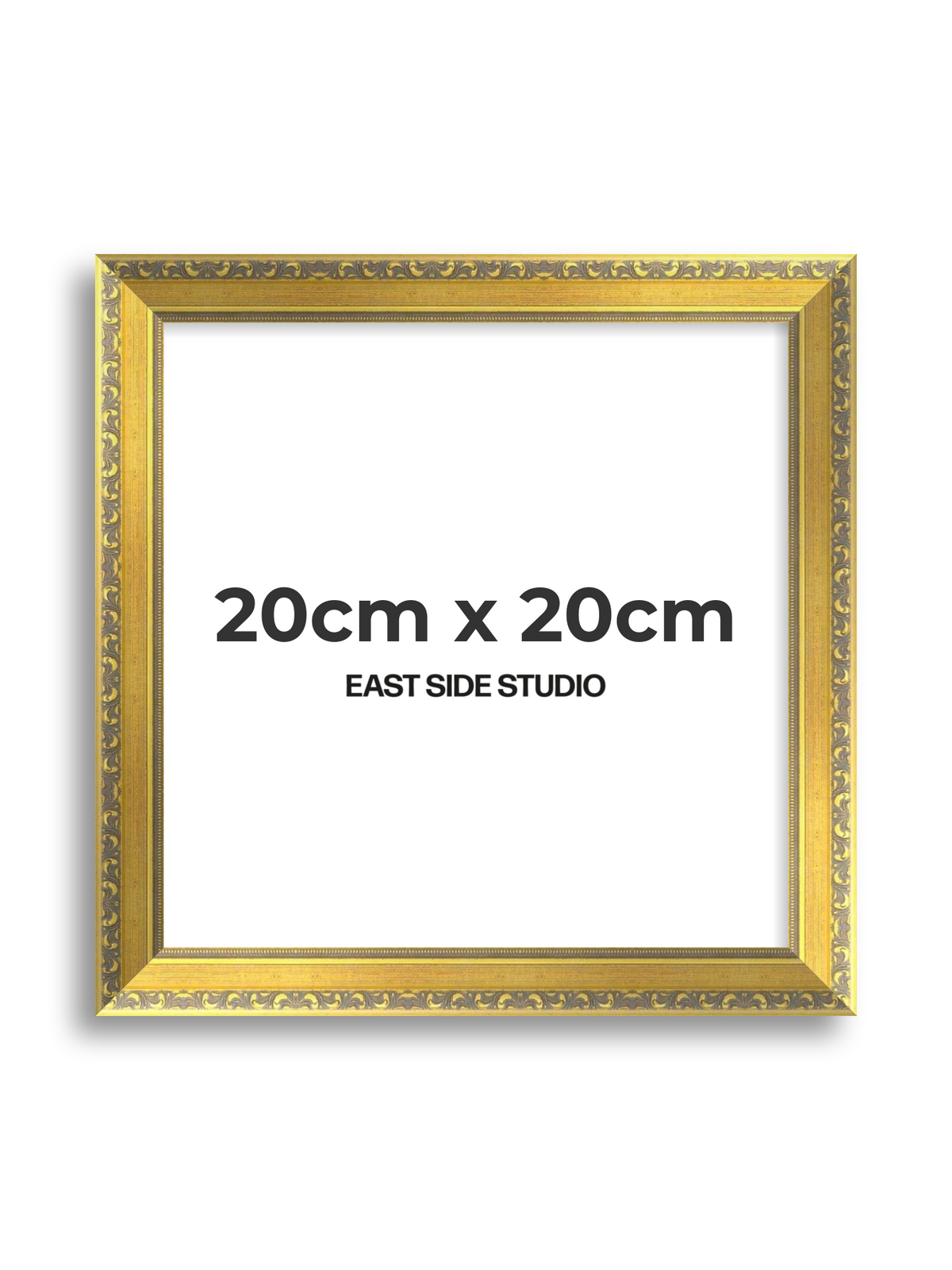 Florin Gold 20cm x 20cm picture frame