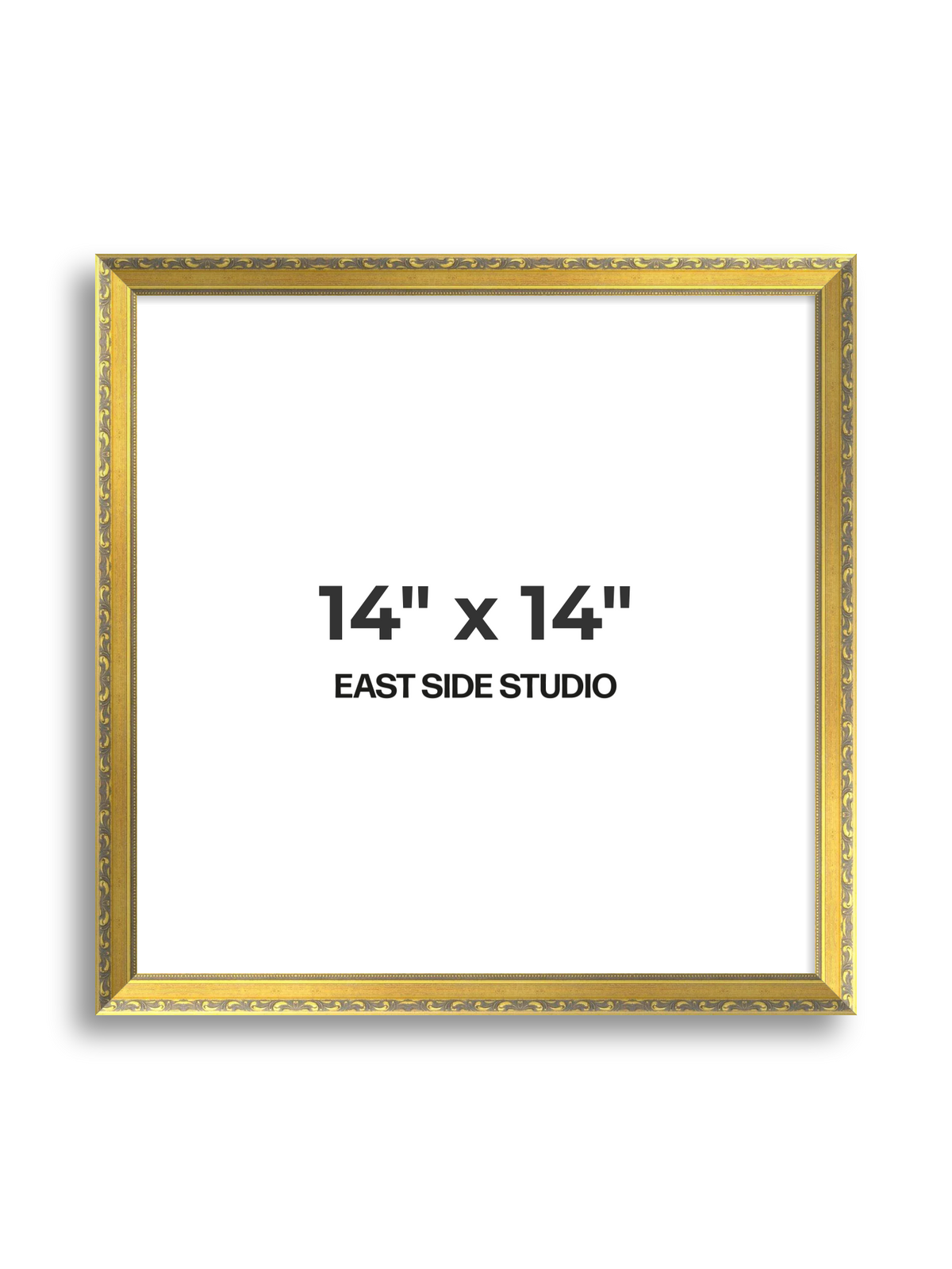 Florin Gold 14" x 14" picture frame