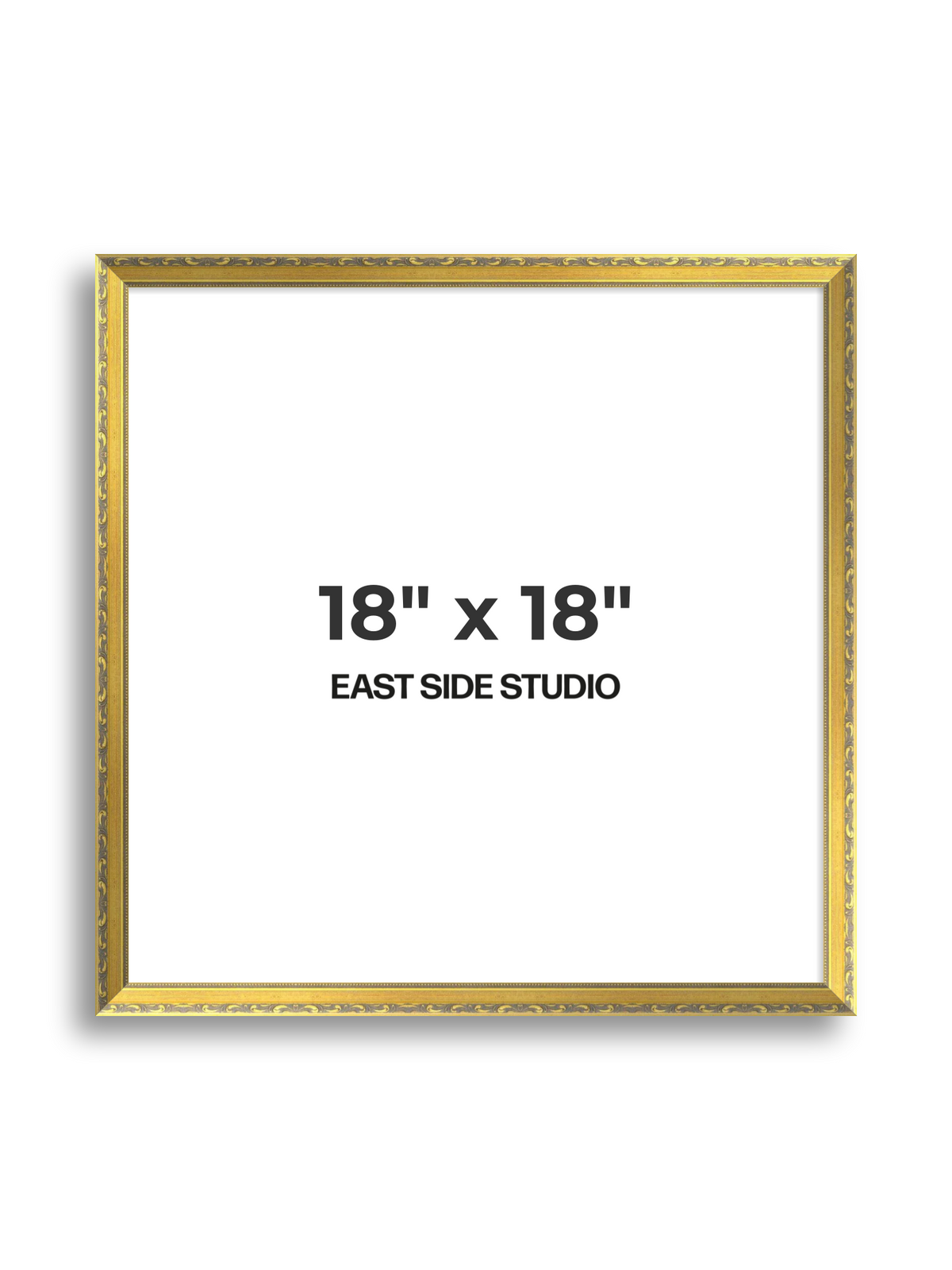 Florin Gold 18" x 18" picture frame