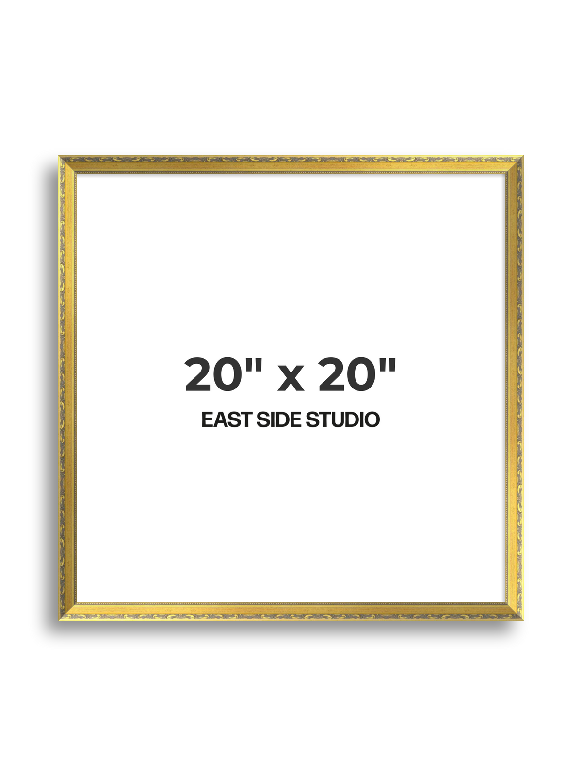 Florin Gold 20" x 20" picture frame
