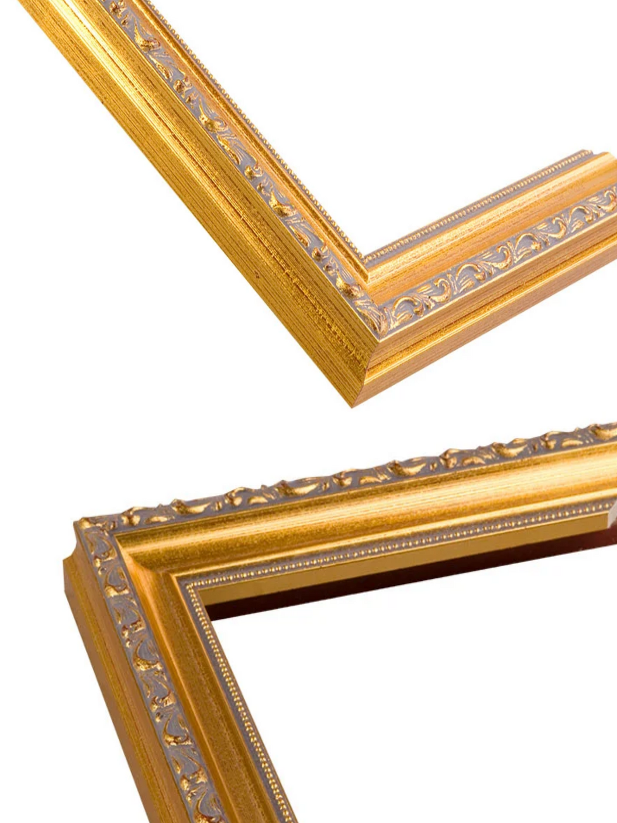 Florin Gold picture frame chevron view