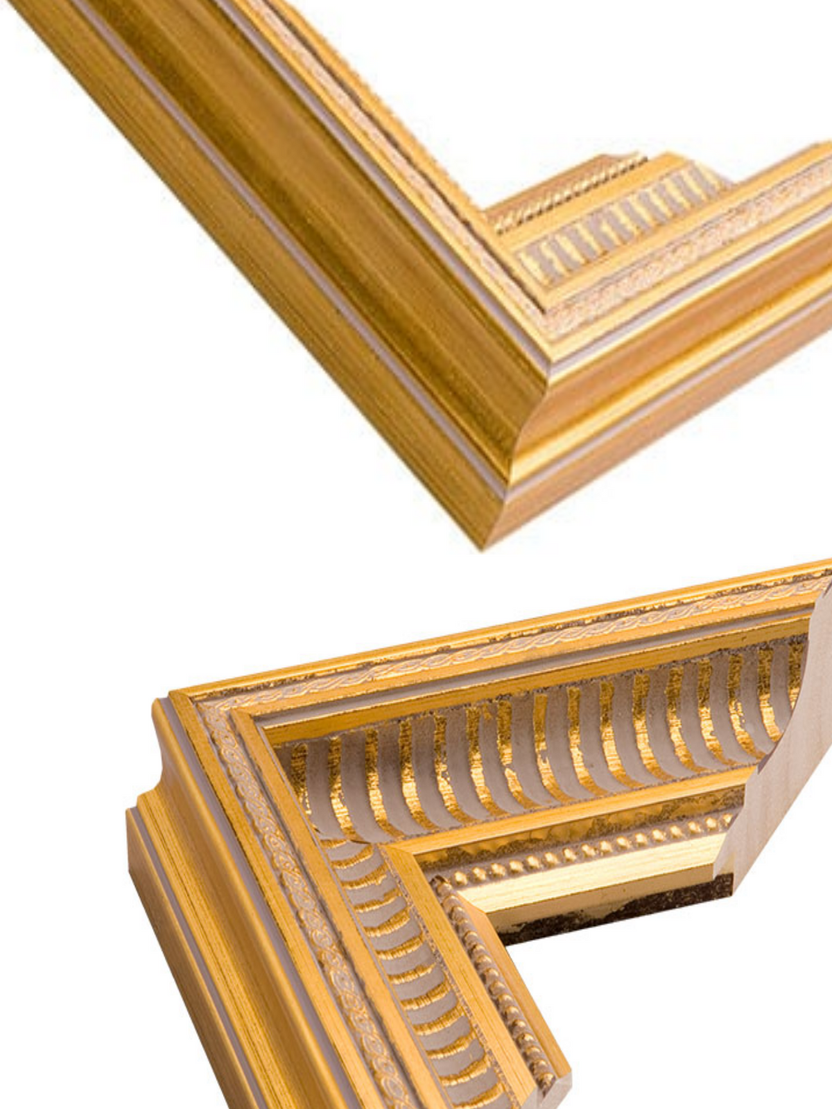 Colonnade Gold picture frame chevron view