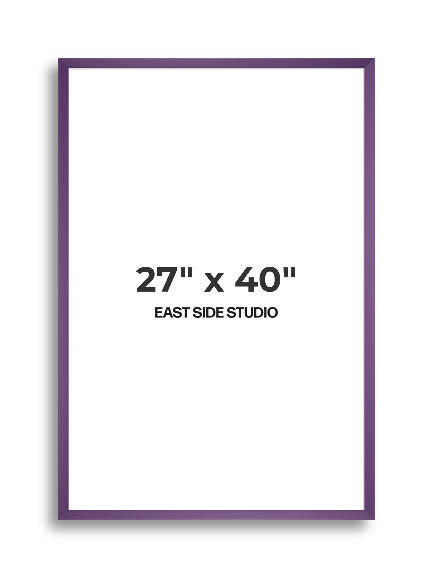 Deep Lilac 27" x 40" picture frame