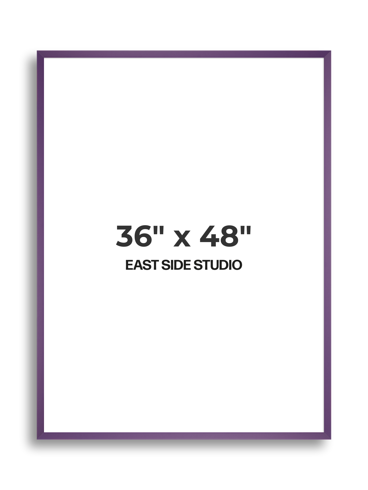 Deep Lilac 36" x 48" picture frame
