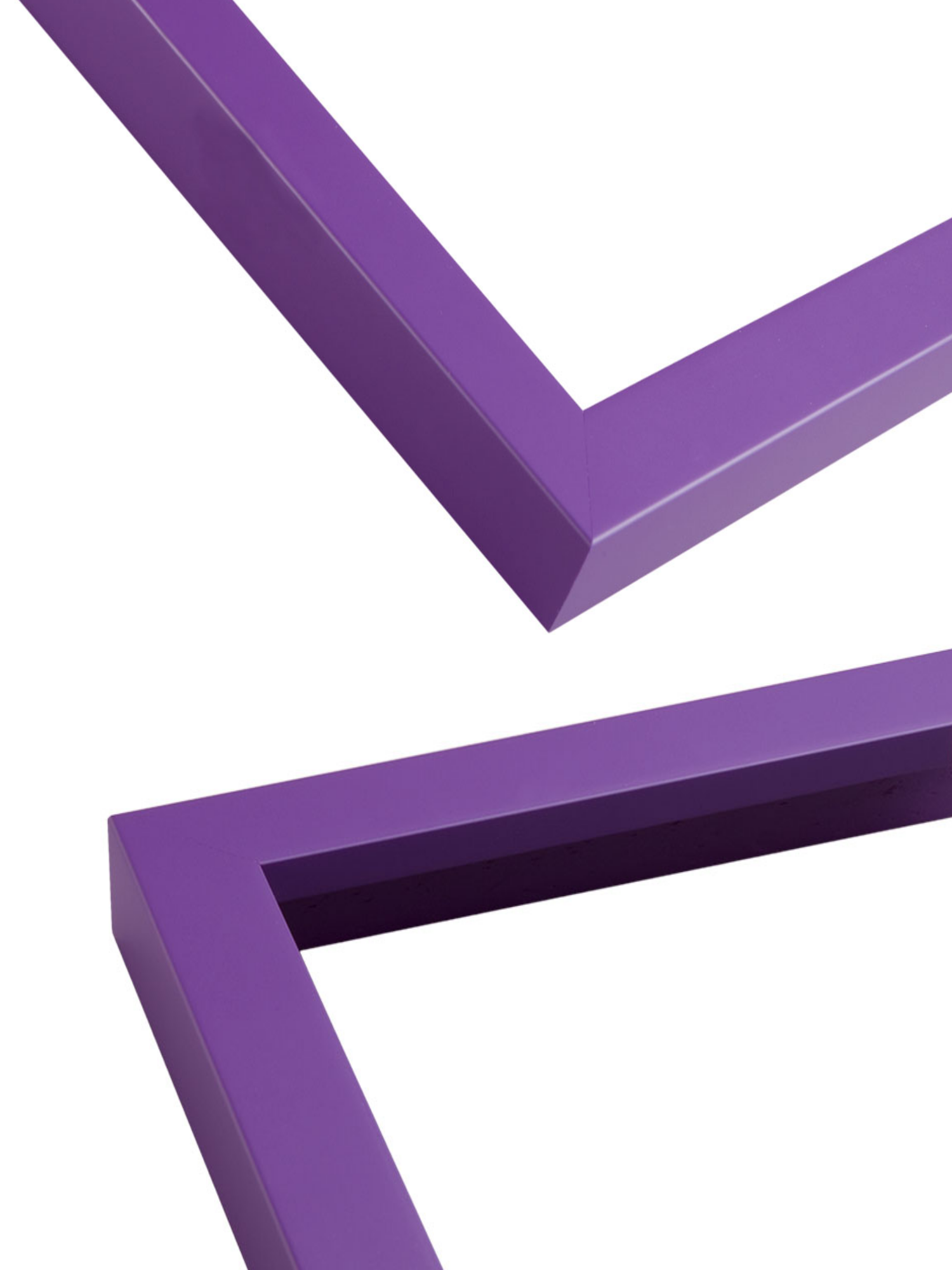 Deep Lilac picture frame chevron view