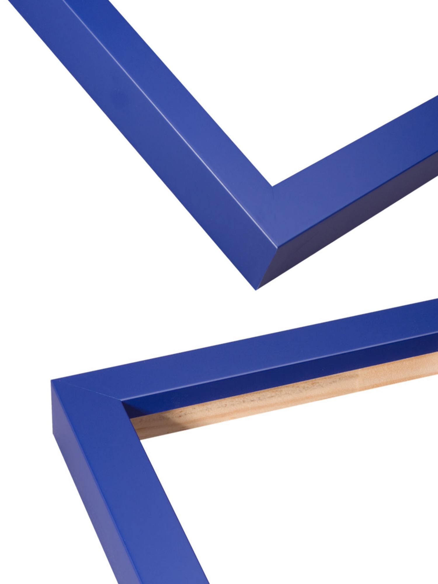 Cobalt Blue picture frame chevron view