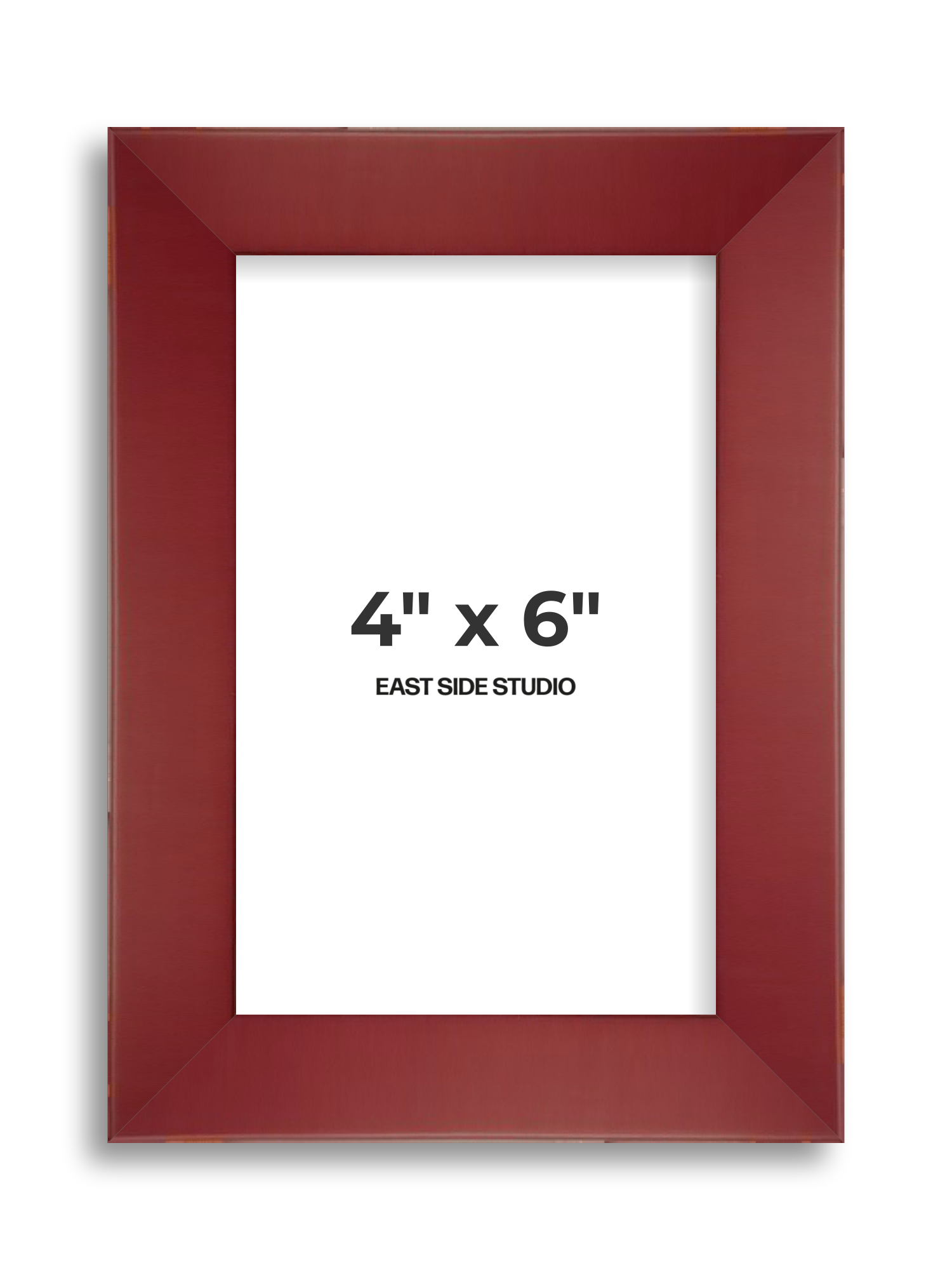 Burgundy 4" x 6" picture frame