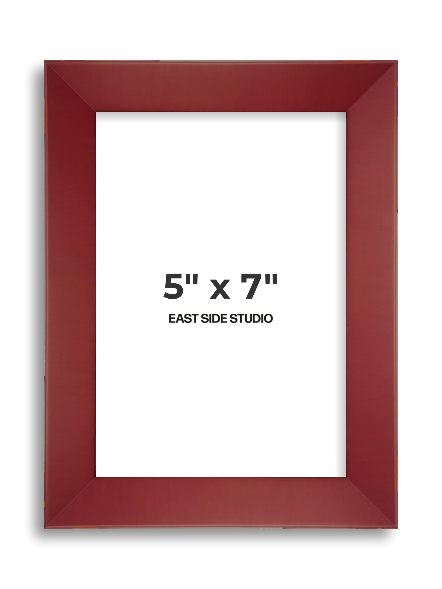 Burgundy 5" x 7" picture frame