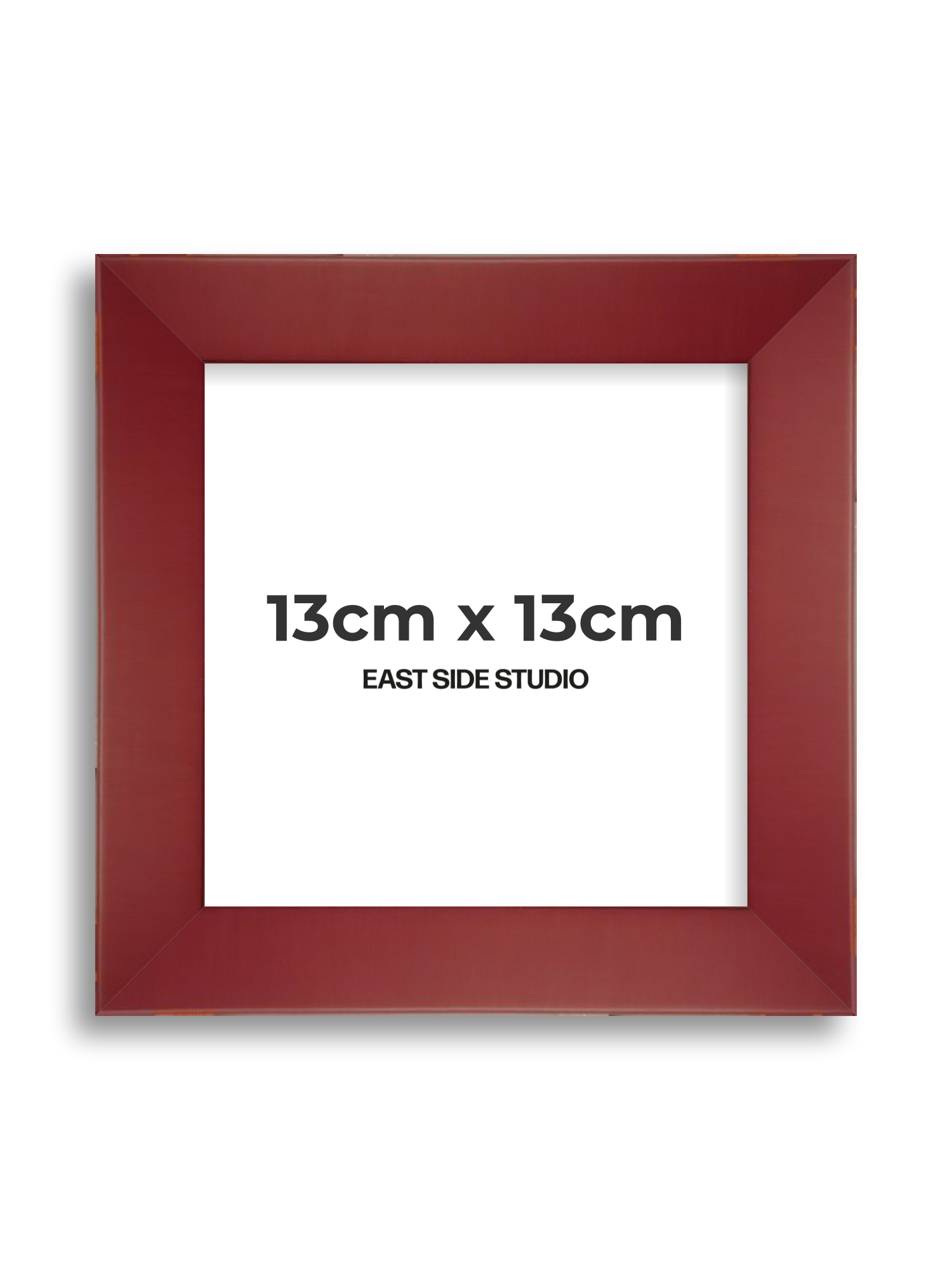 Burgundy 13cm x 13cm picture frame