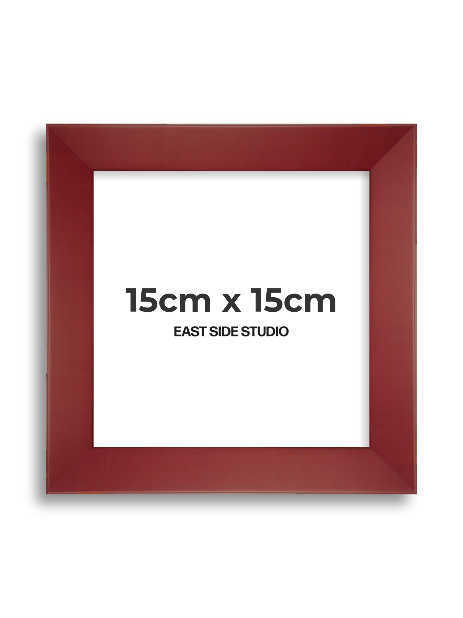Burgundy 15cm x 15cm picture frame