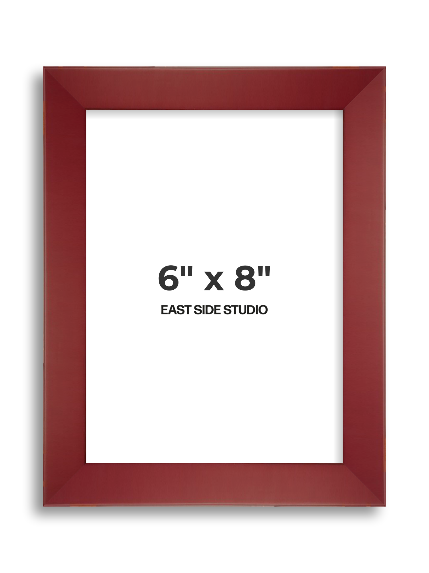 Burgundy 6" x 8" picture frame