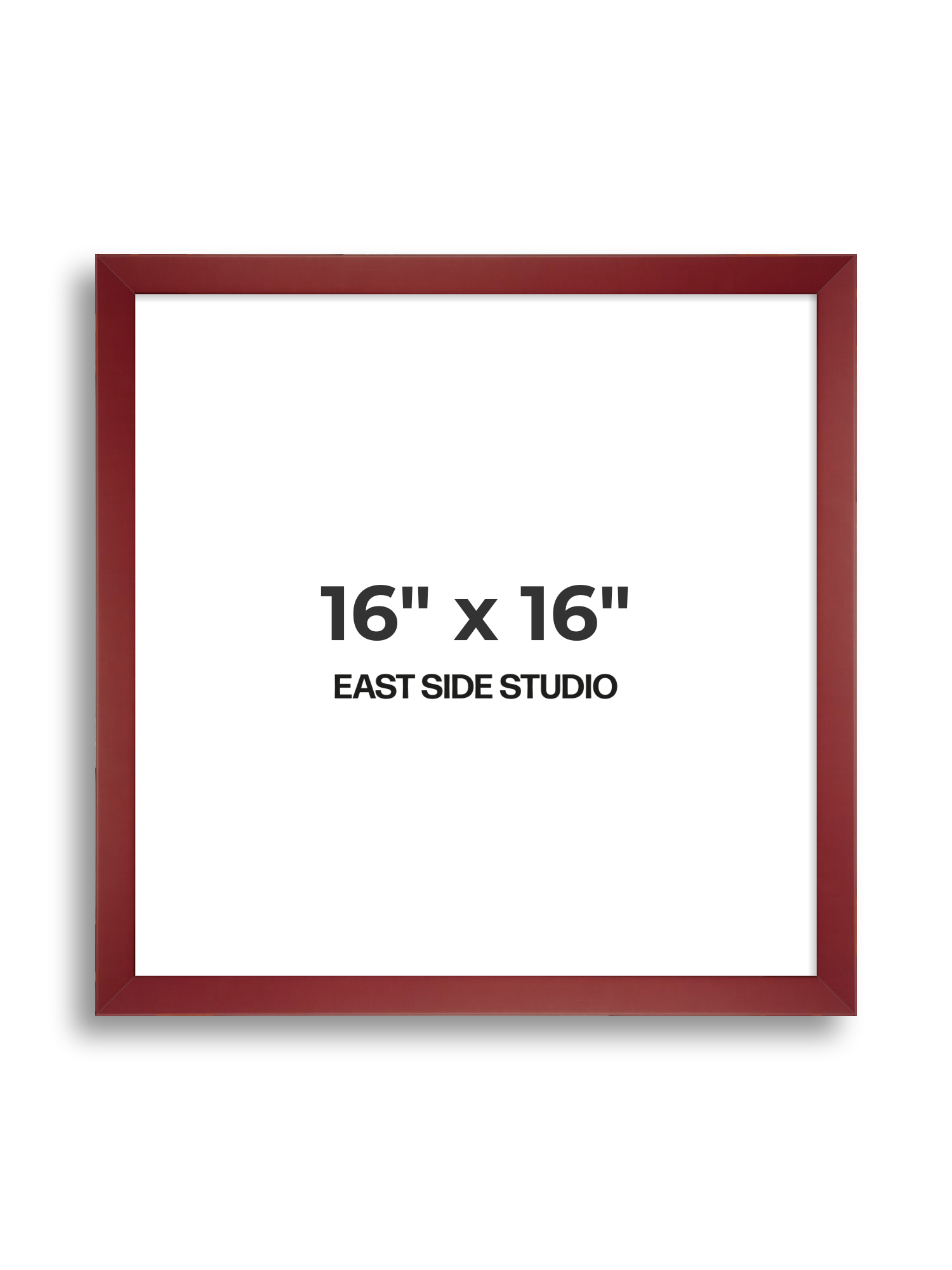Burgundy 16" x 16" picture frame