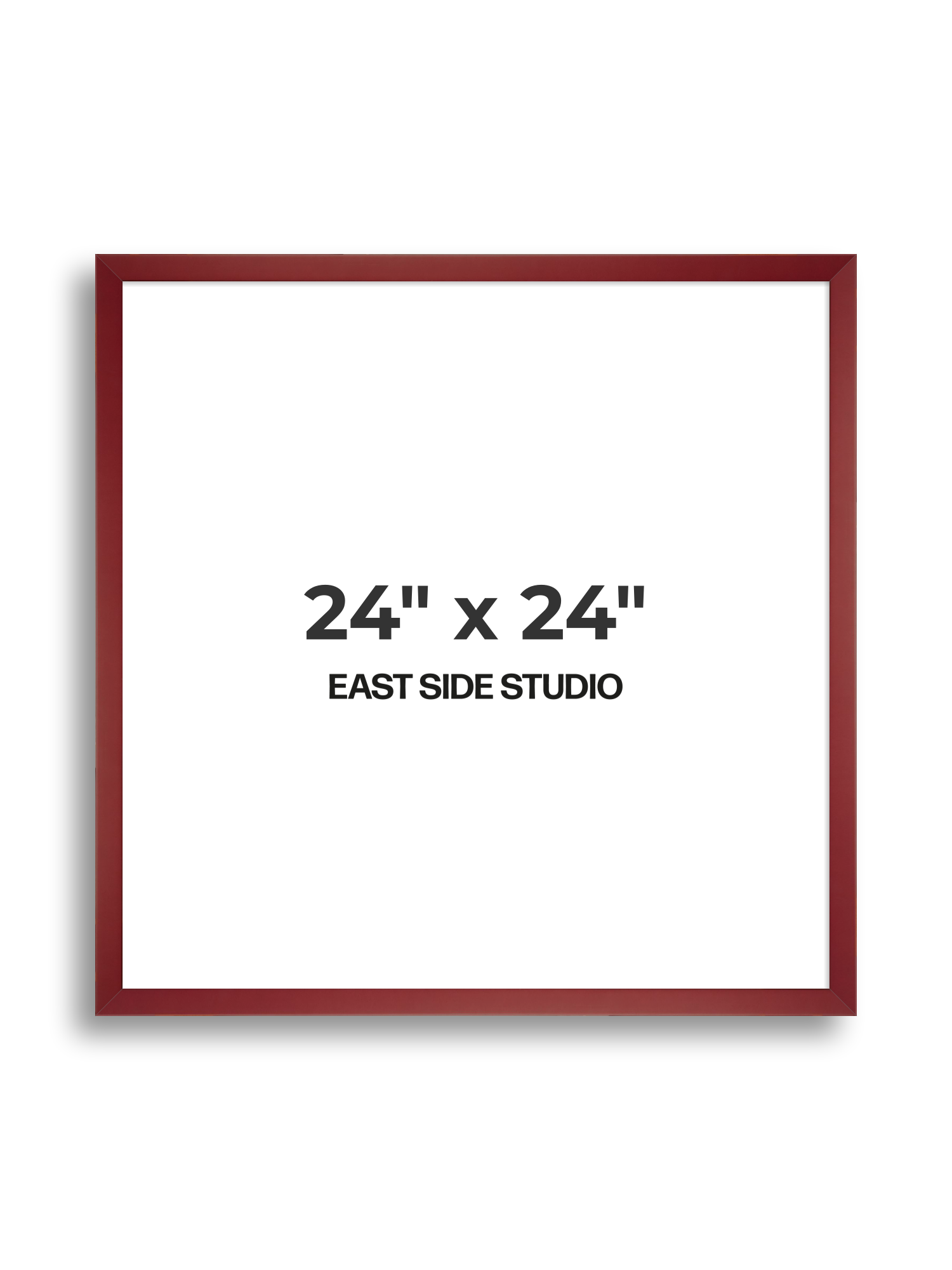 Burgundy 24" x 24" picture frame