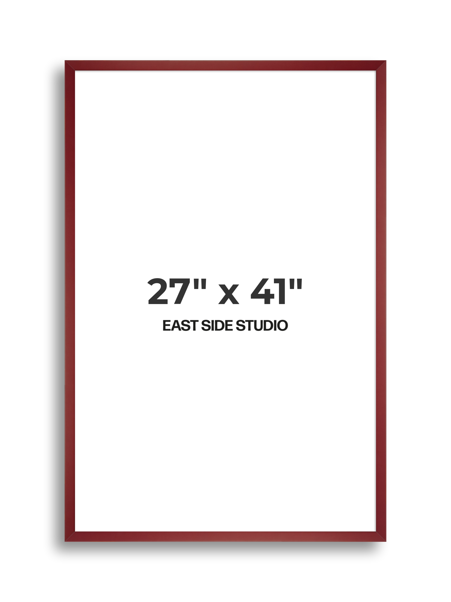 Burgundy 27" x 41" picture frame