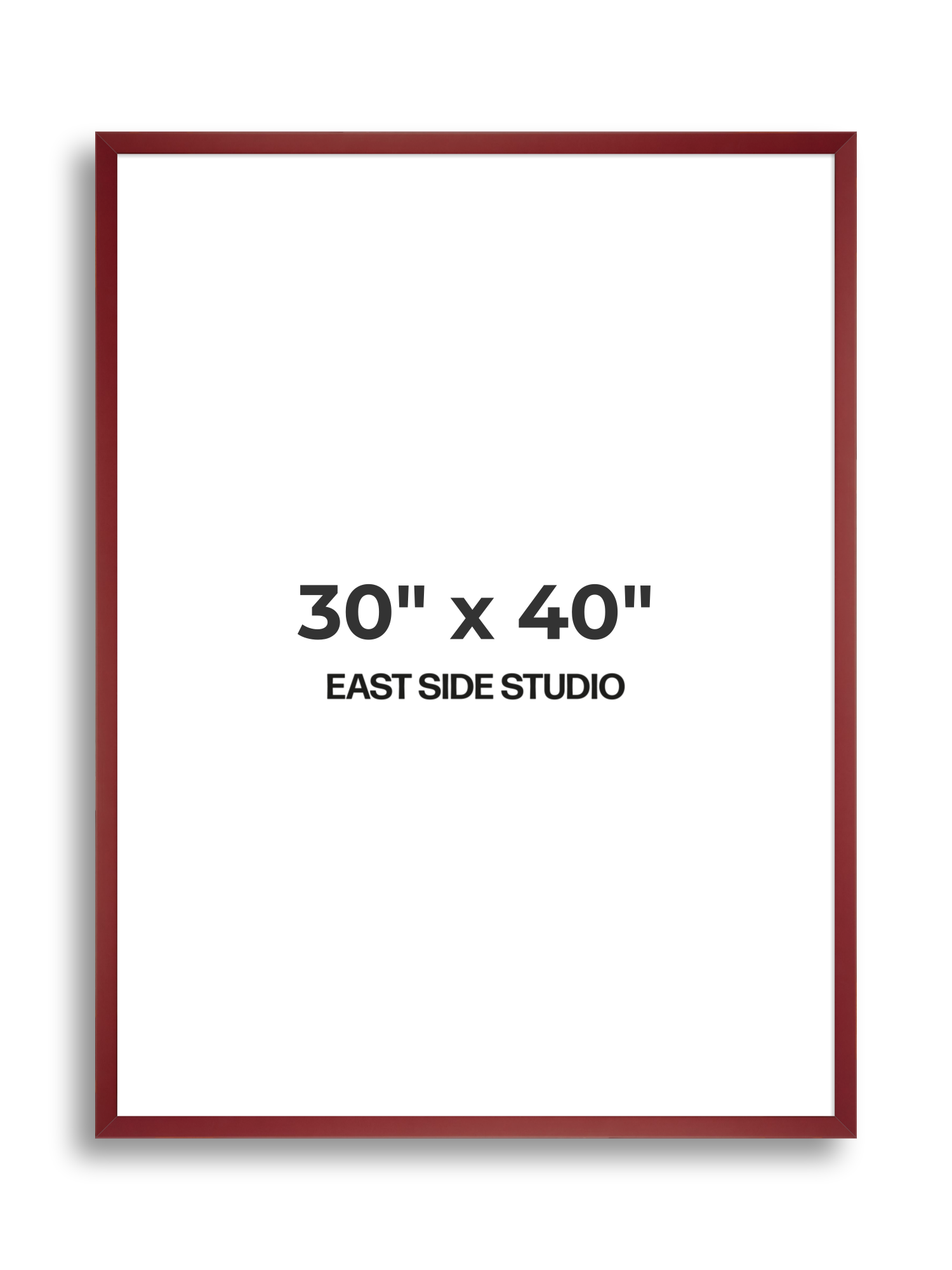 Burgundy 30" x 40" picture frame