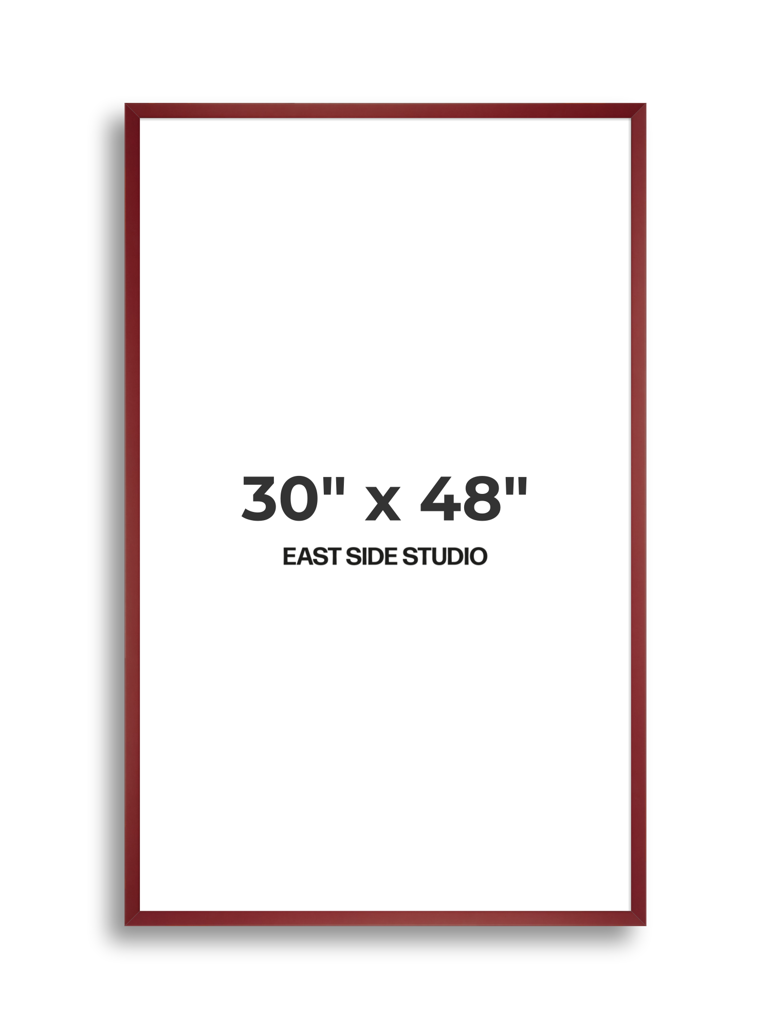 Burgundy 30" x 48" picture frame