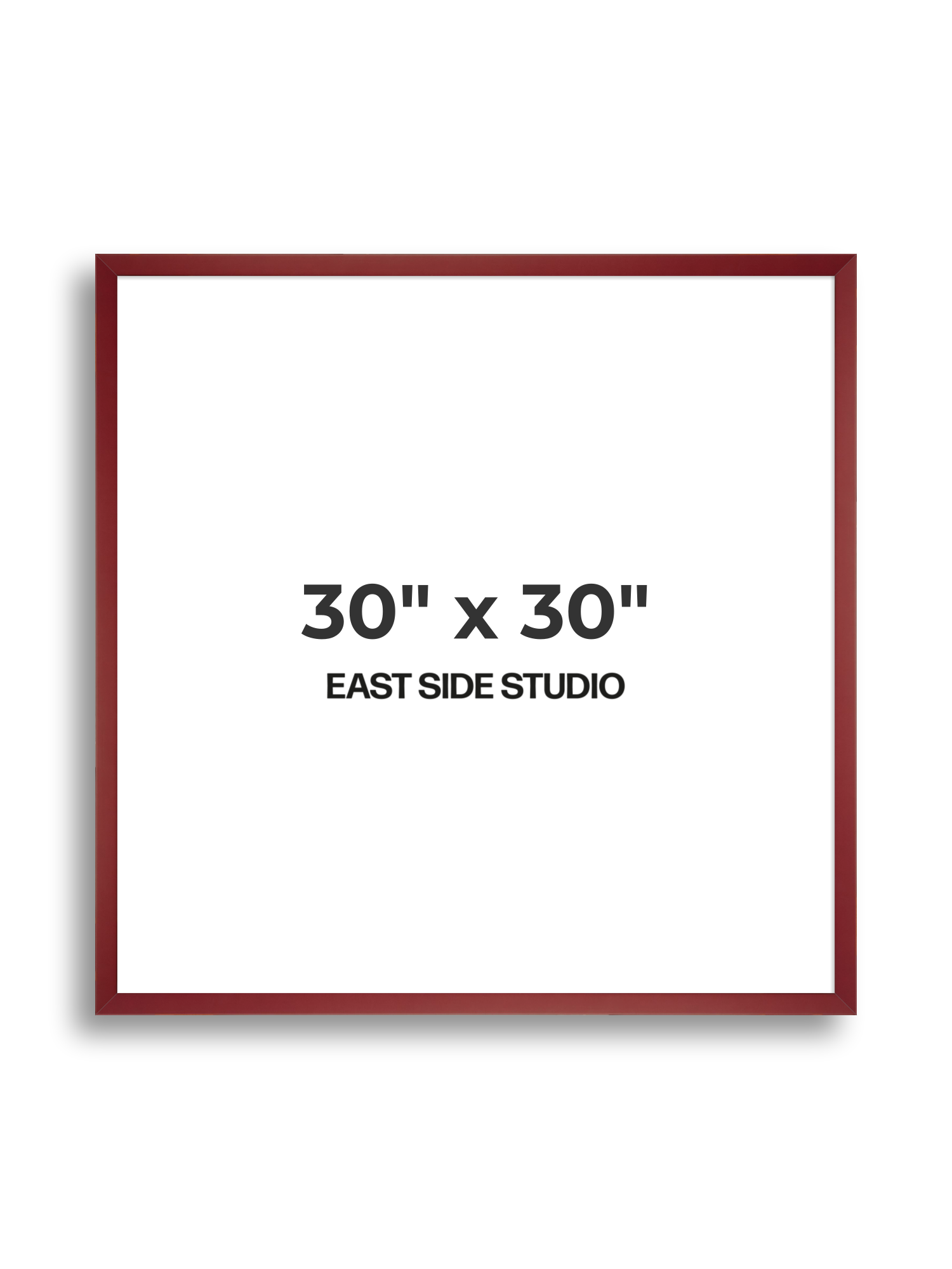 Burgundy 30" x 30" picture frame