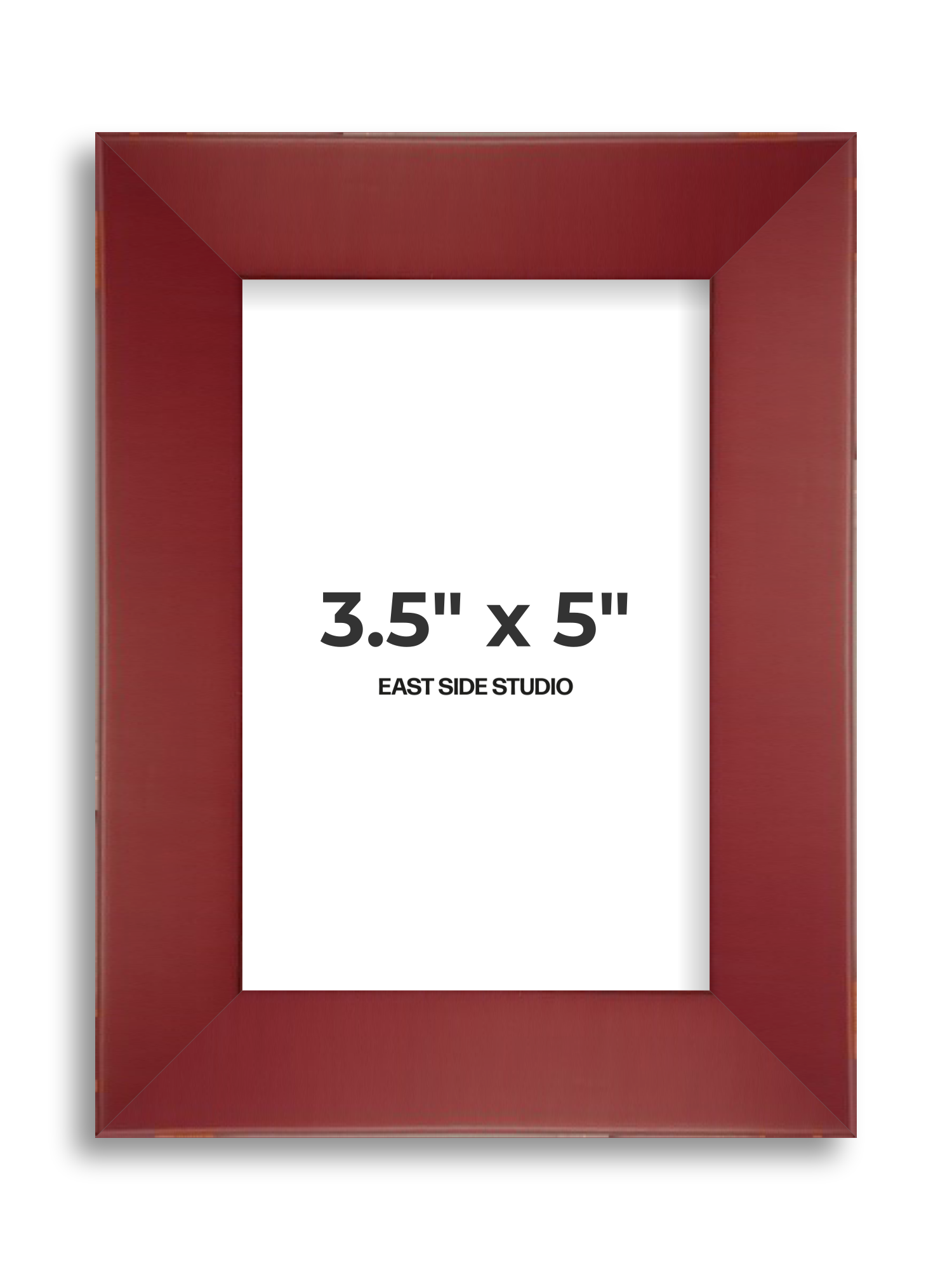Burgundy 3.5" x 5" picture frame