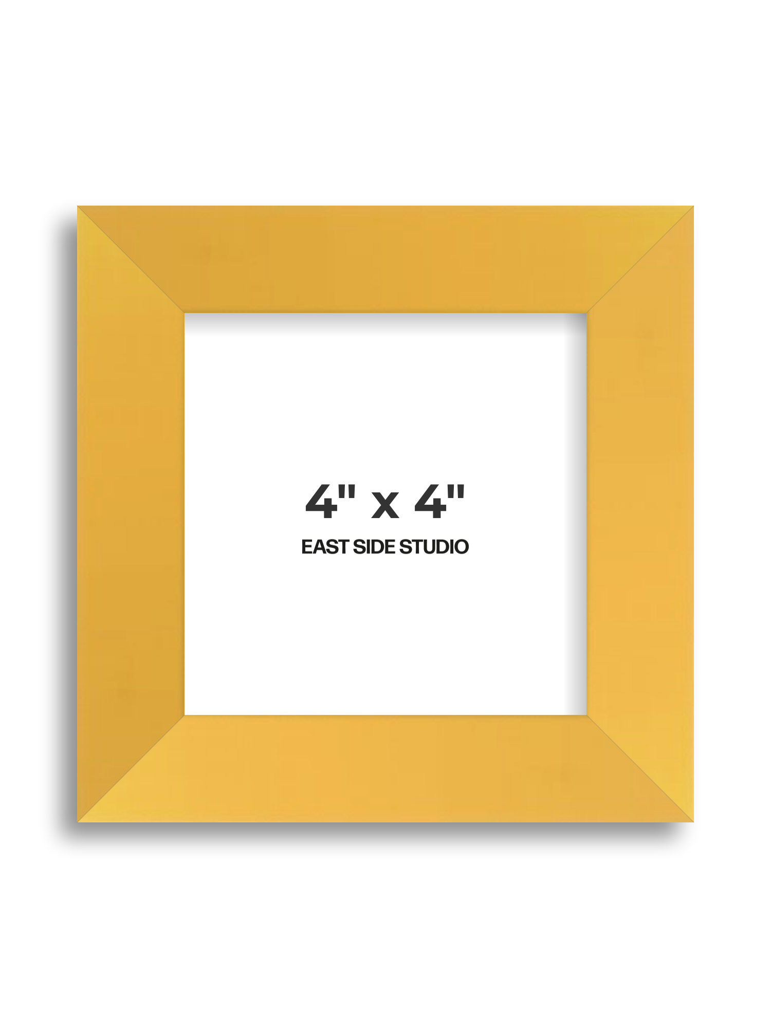Egg Yolk Yellow 4" x 4" picture frame