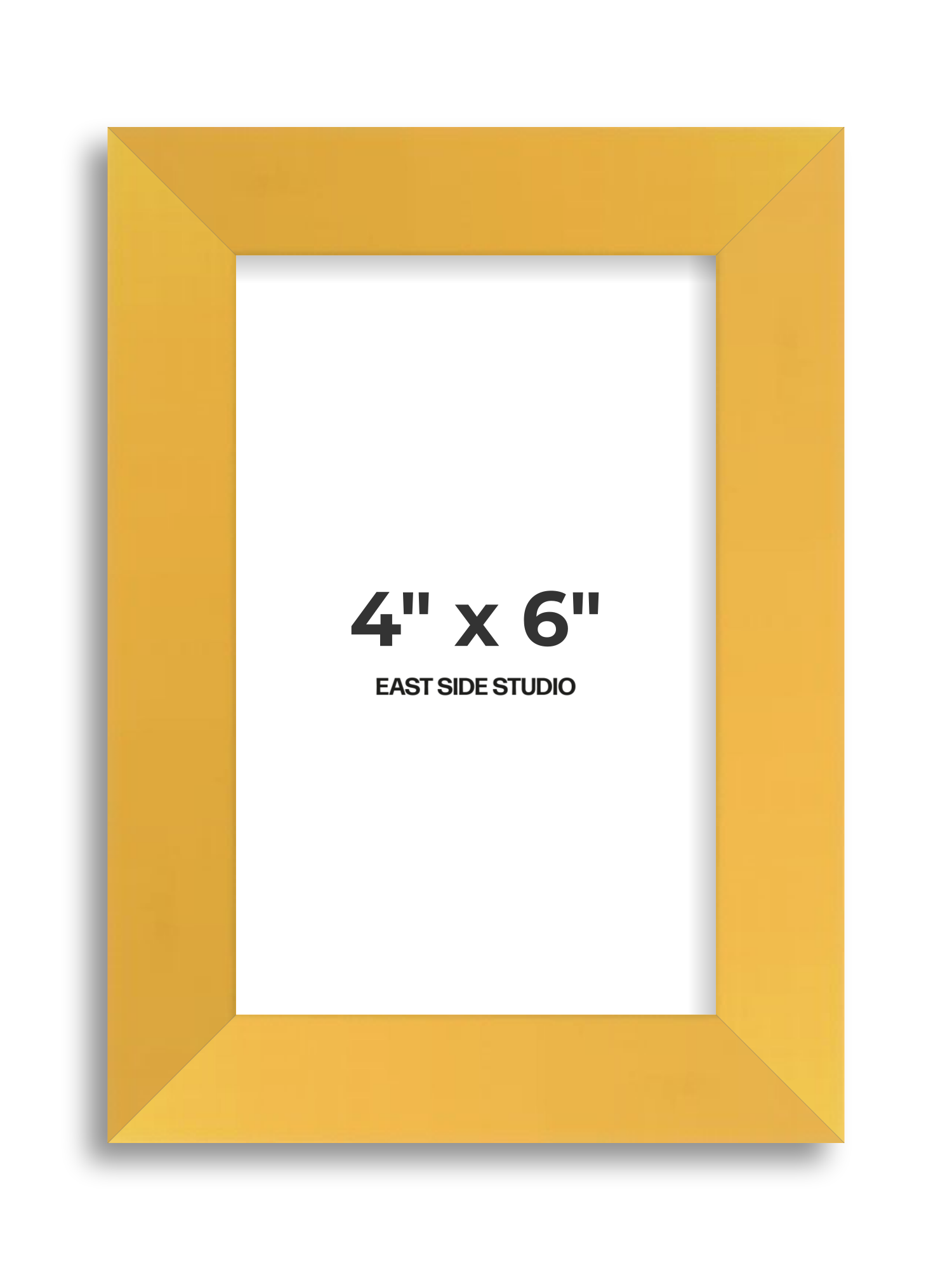 Egg Yolk Yellow 4" x 6" picture frame