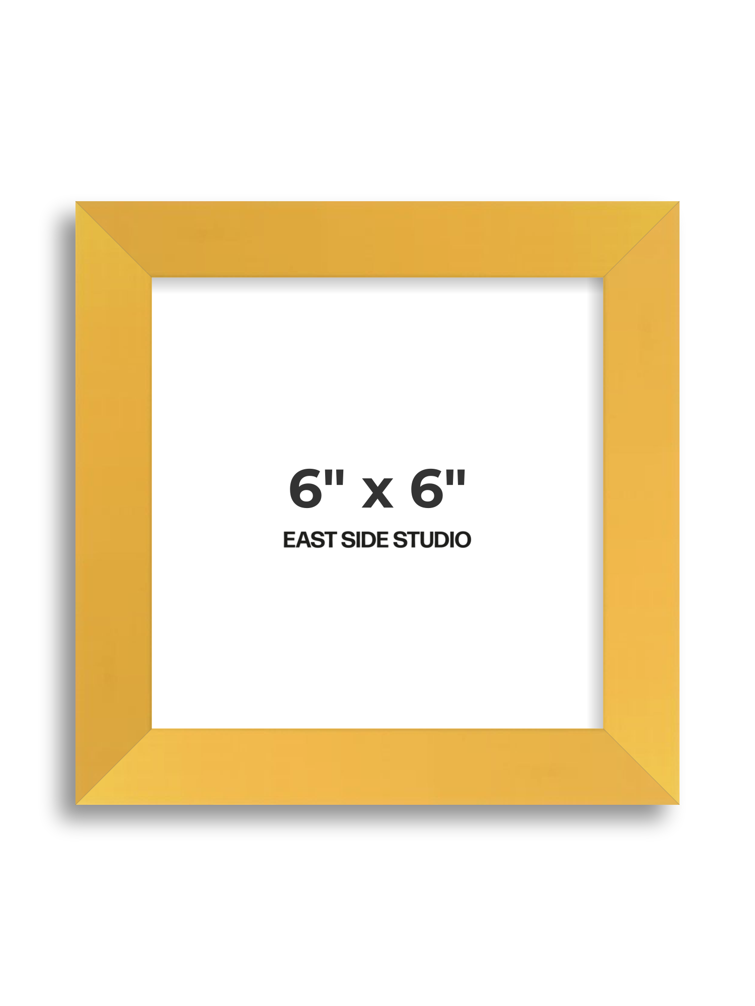 Egg Yolk Yellow 6" x 6" picture frame