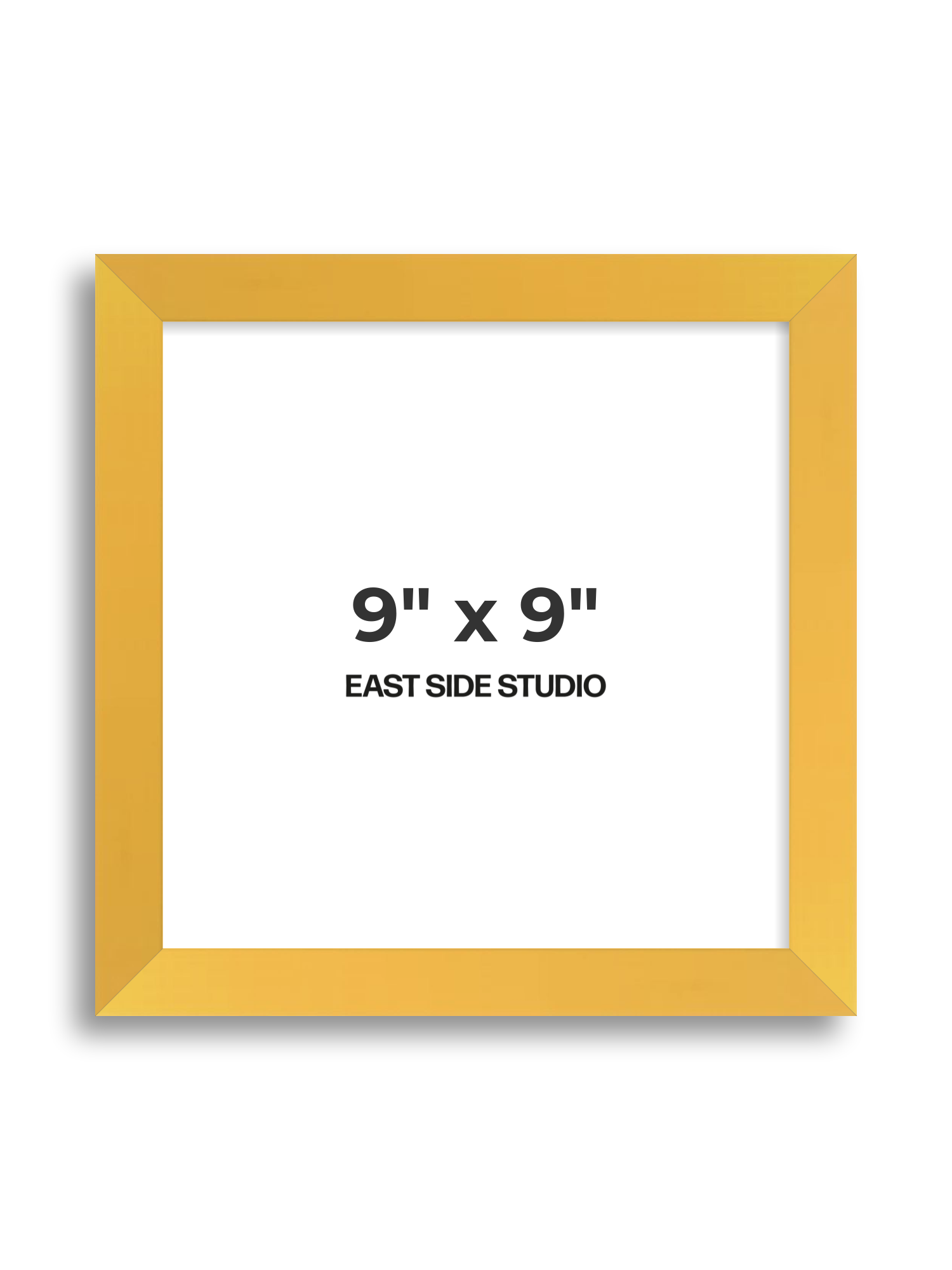 Egg Yolk Yellow 9" x 9" picture frame