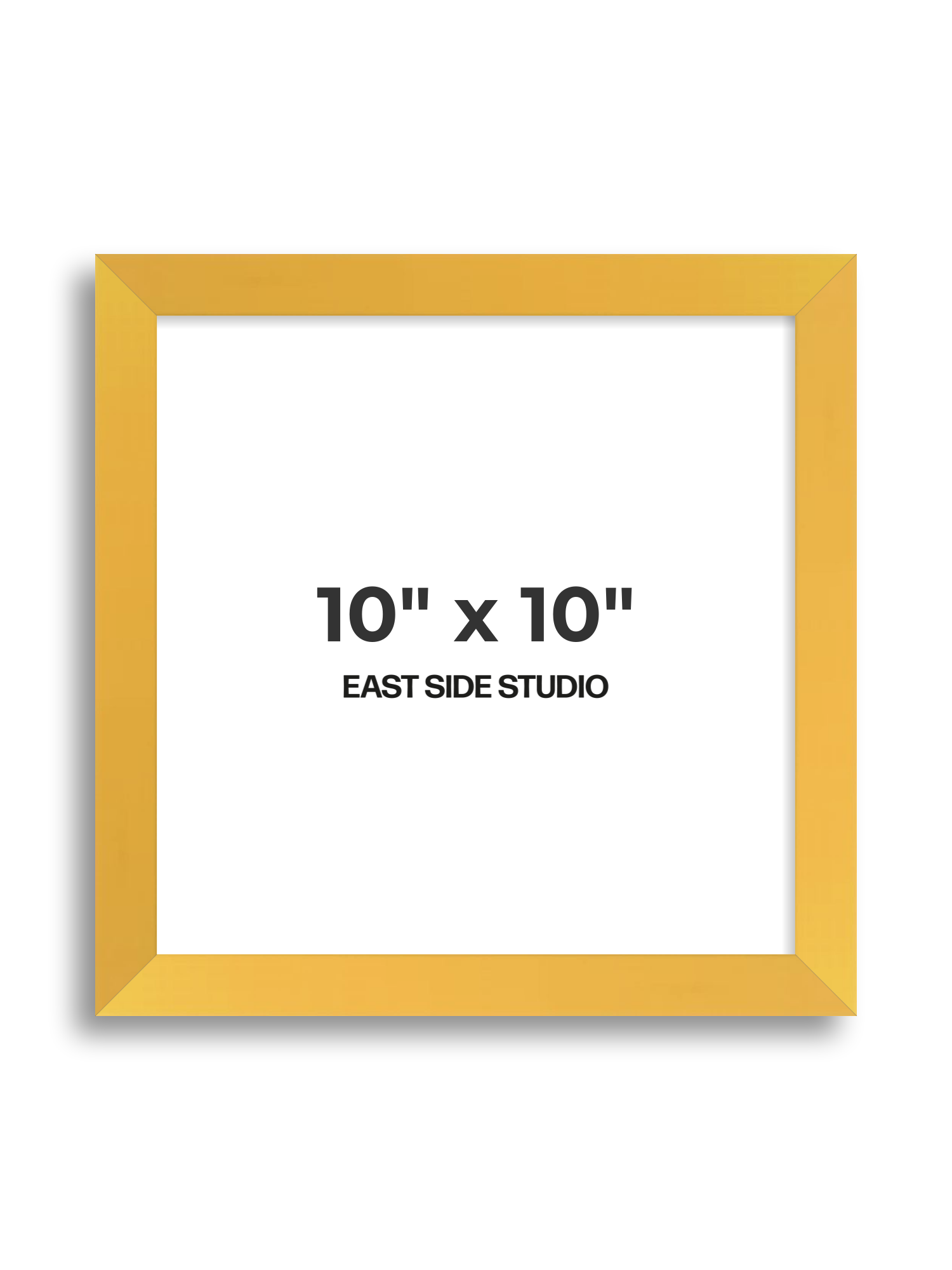 Egg Yolk Yellow 10" x 10" picture frame