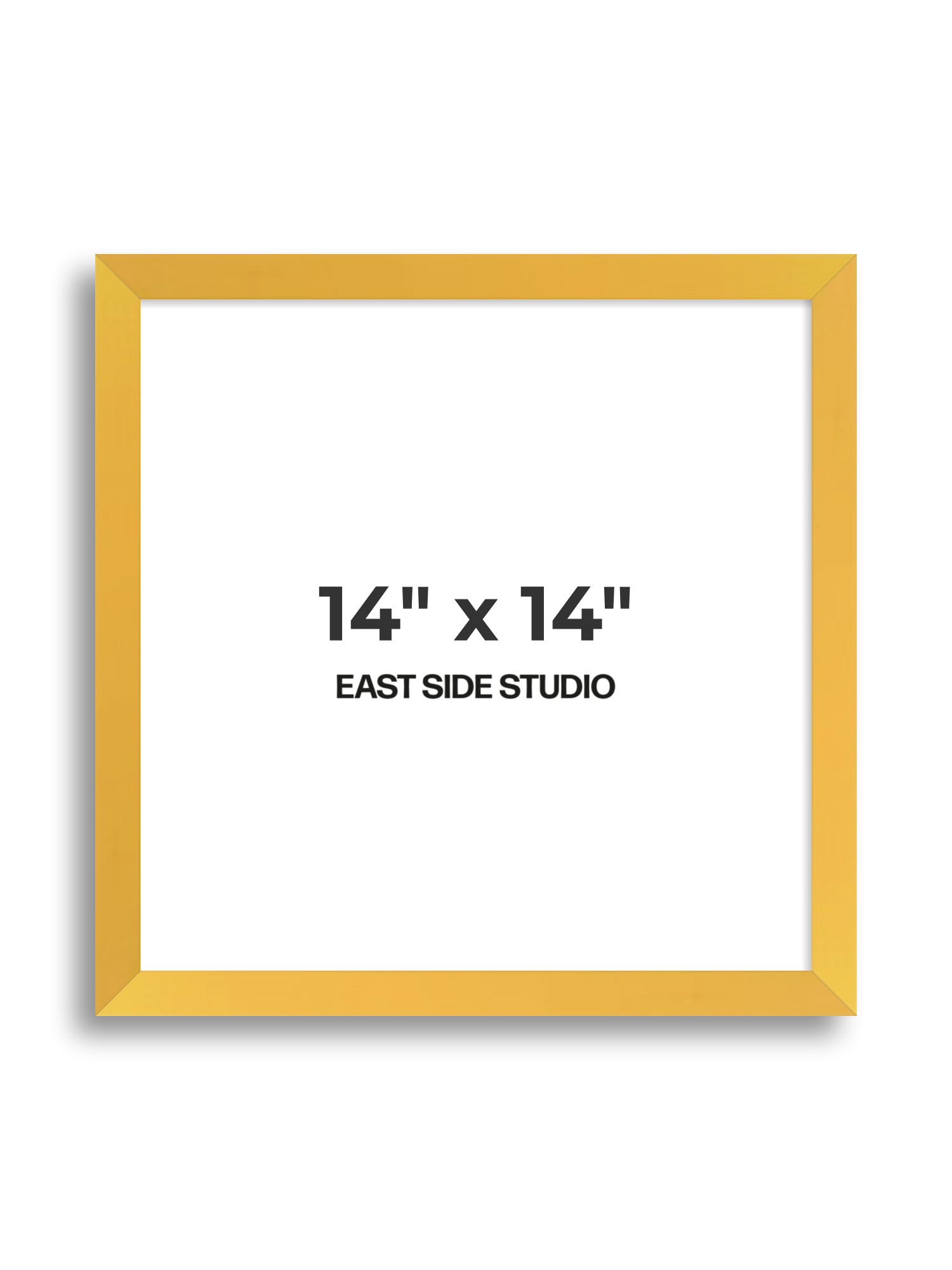 Egg Yolk Yellow 14" x 14" picture frame