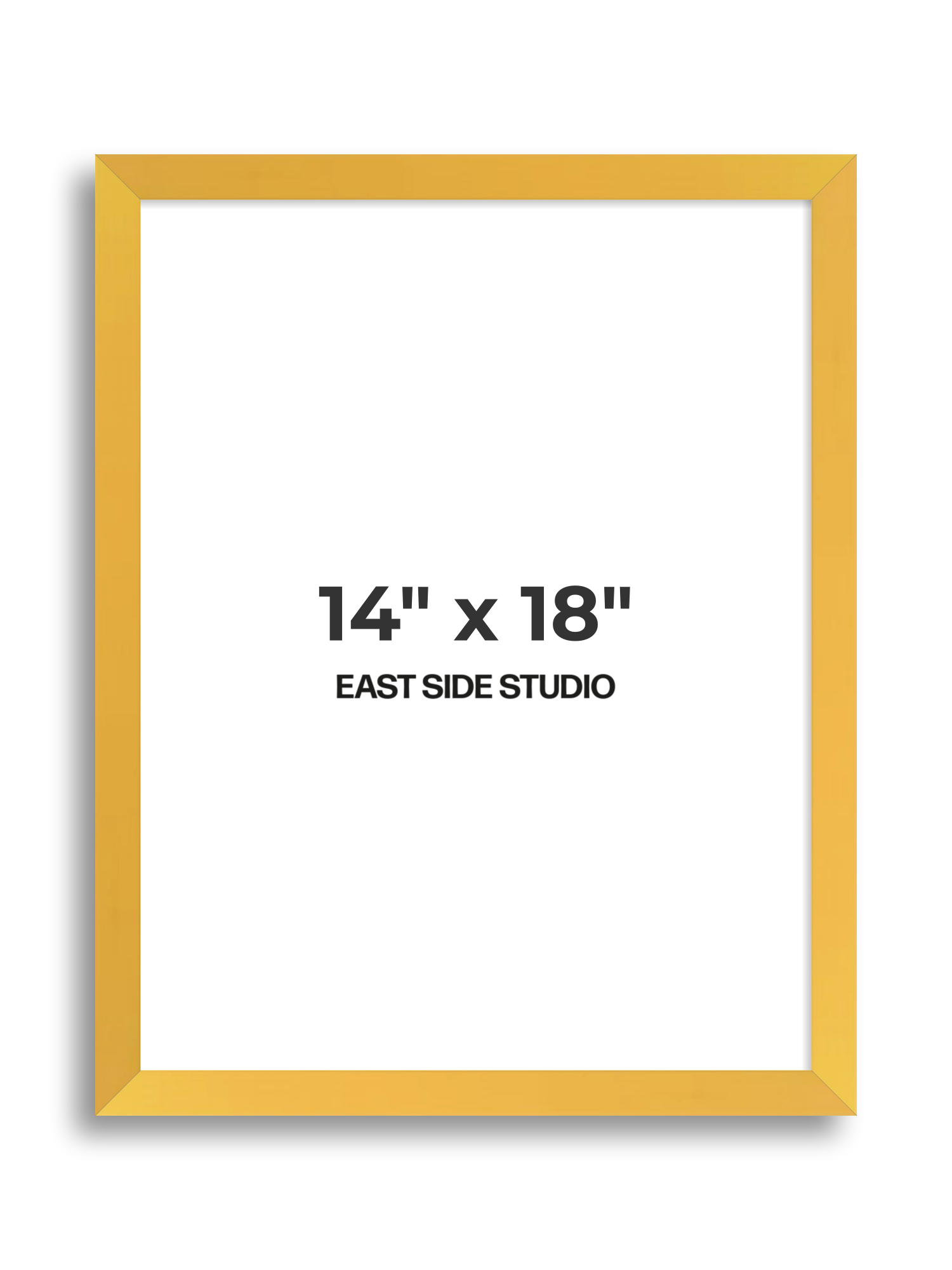 Egg Yolk Yellow 14" x 18" picture frame