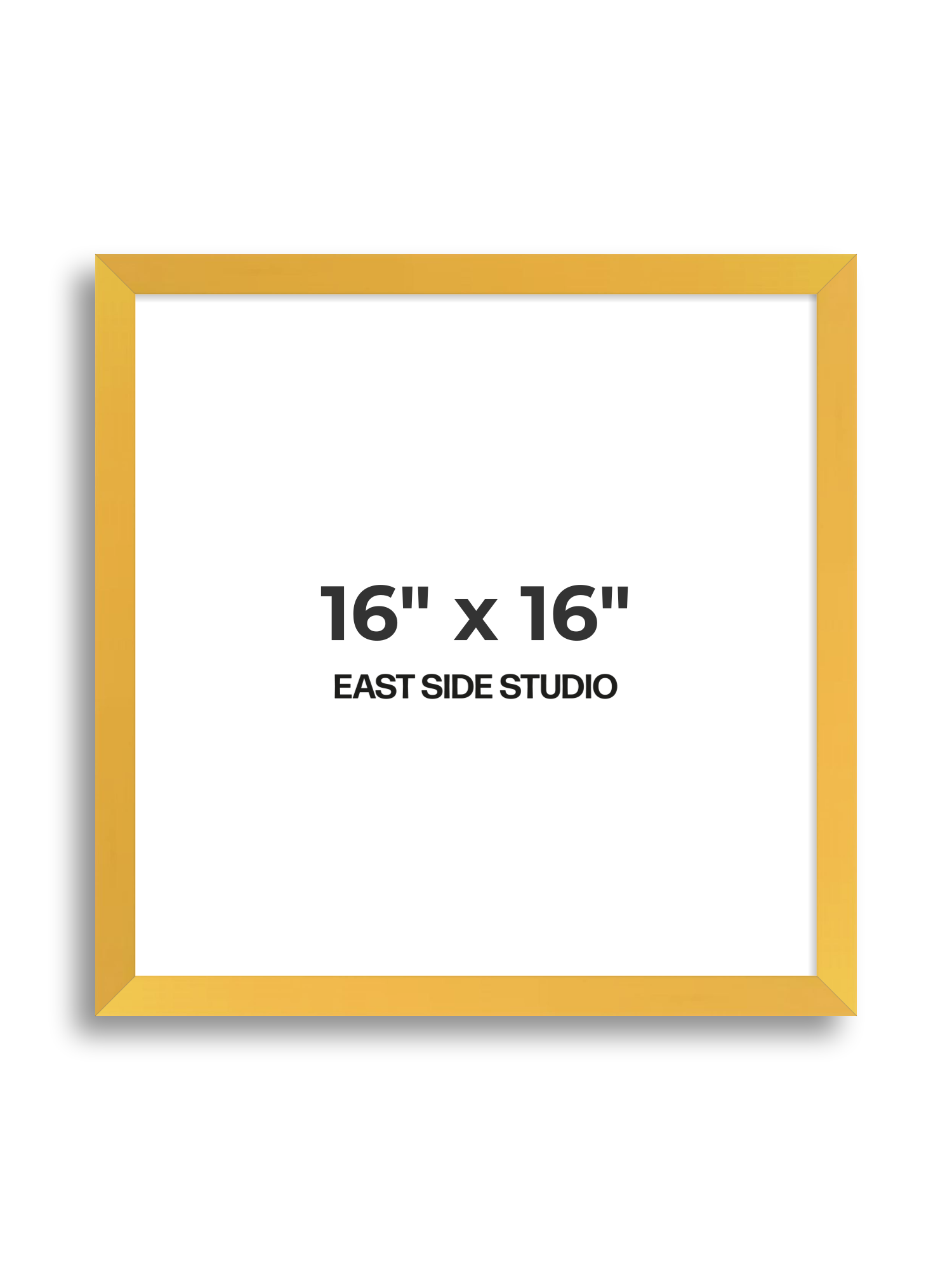 Egg Yolk Yellow 16" x 16" picture frame