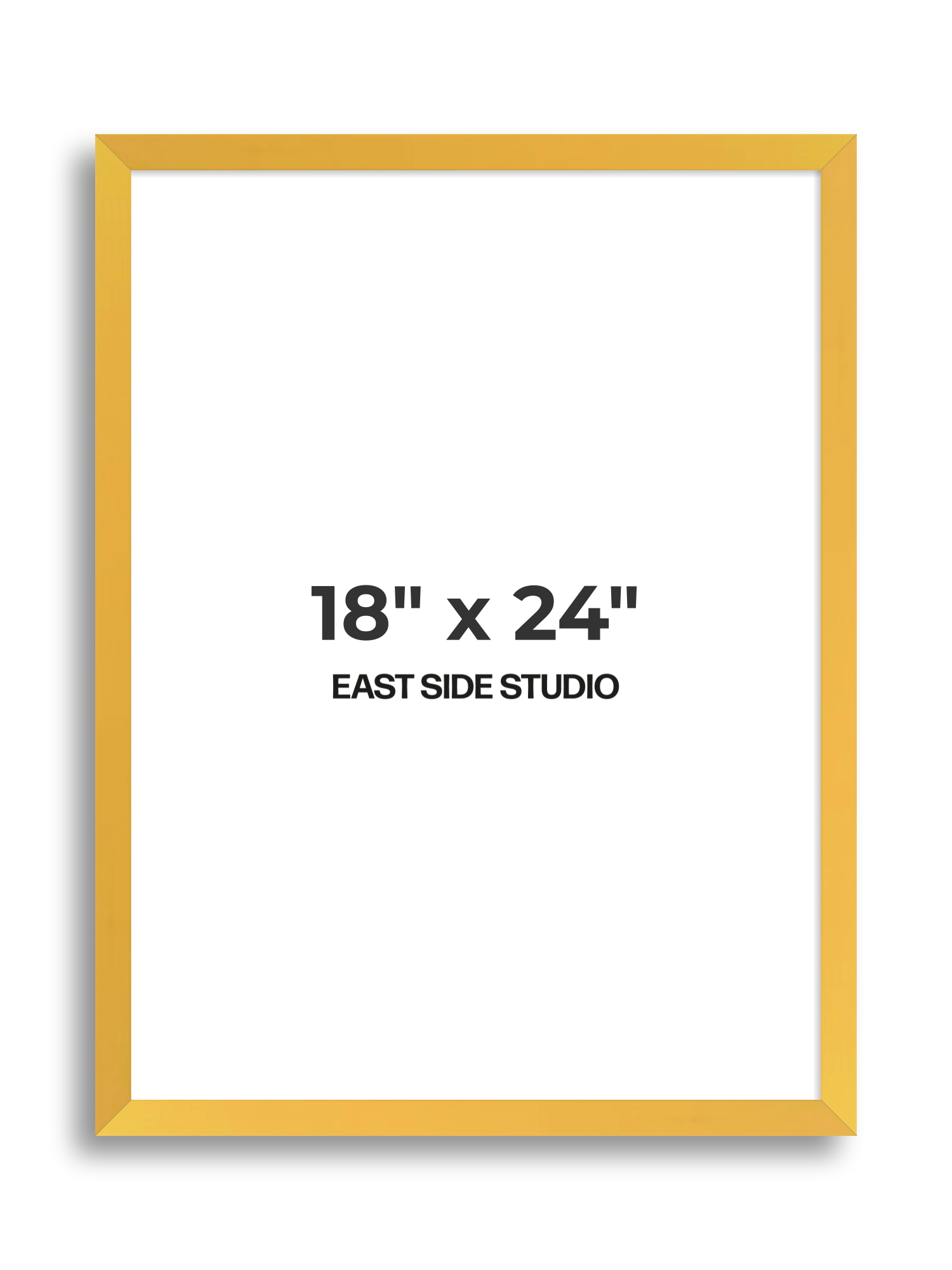 Egg Yolk Yellow 18" x 24" picture frame