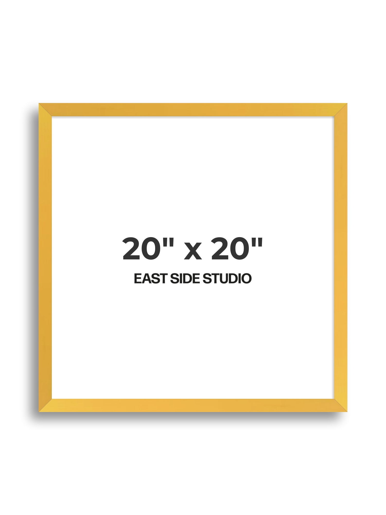 Egg Yolk Yellow 20" x 20" picture frame