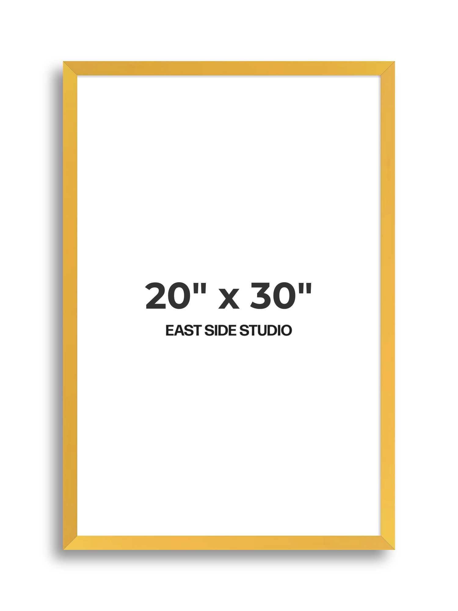 Egg Yolk Yellow 20" x 30" picture frame