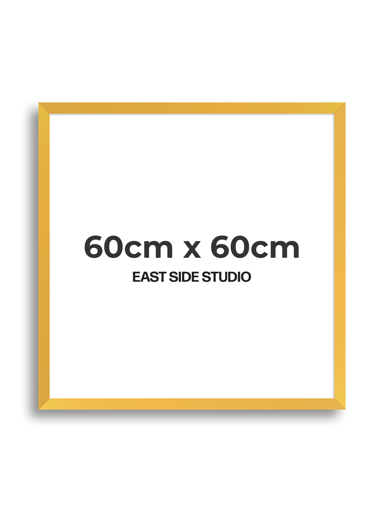 Egg Yolk Yellow 60cm x 60cm picture frame