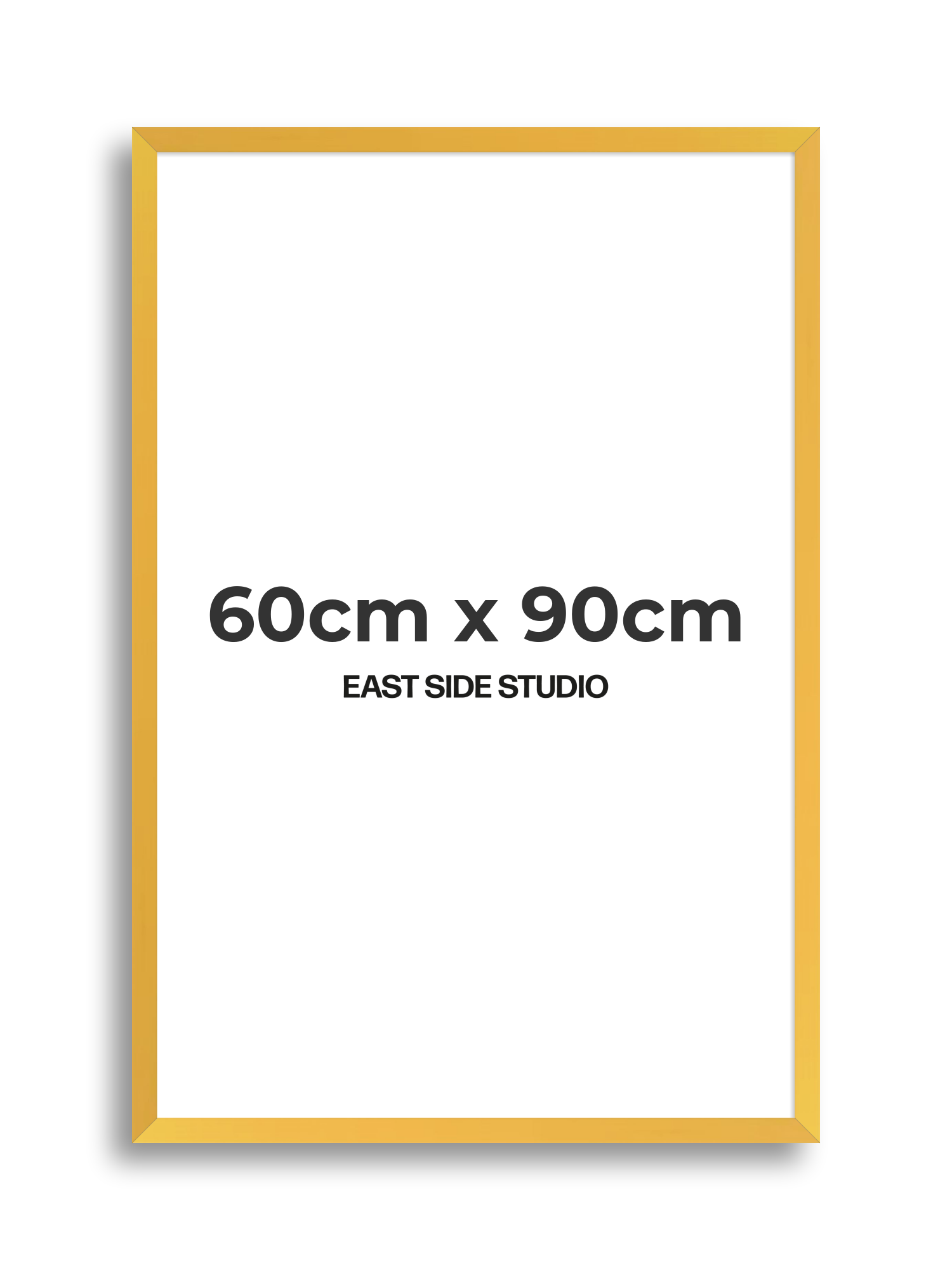 Egg Yolk Yellow 60cm x 90cm picture frame